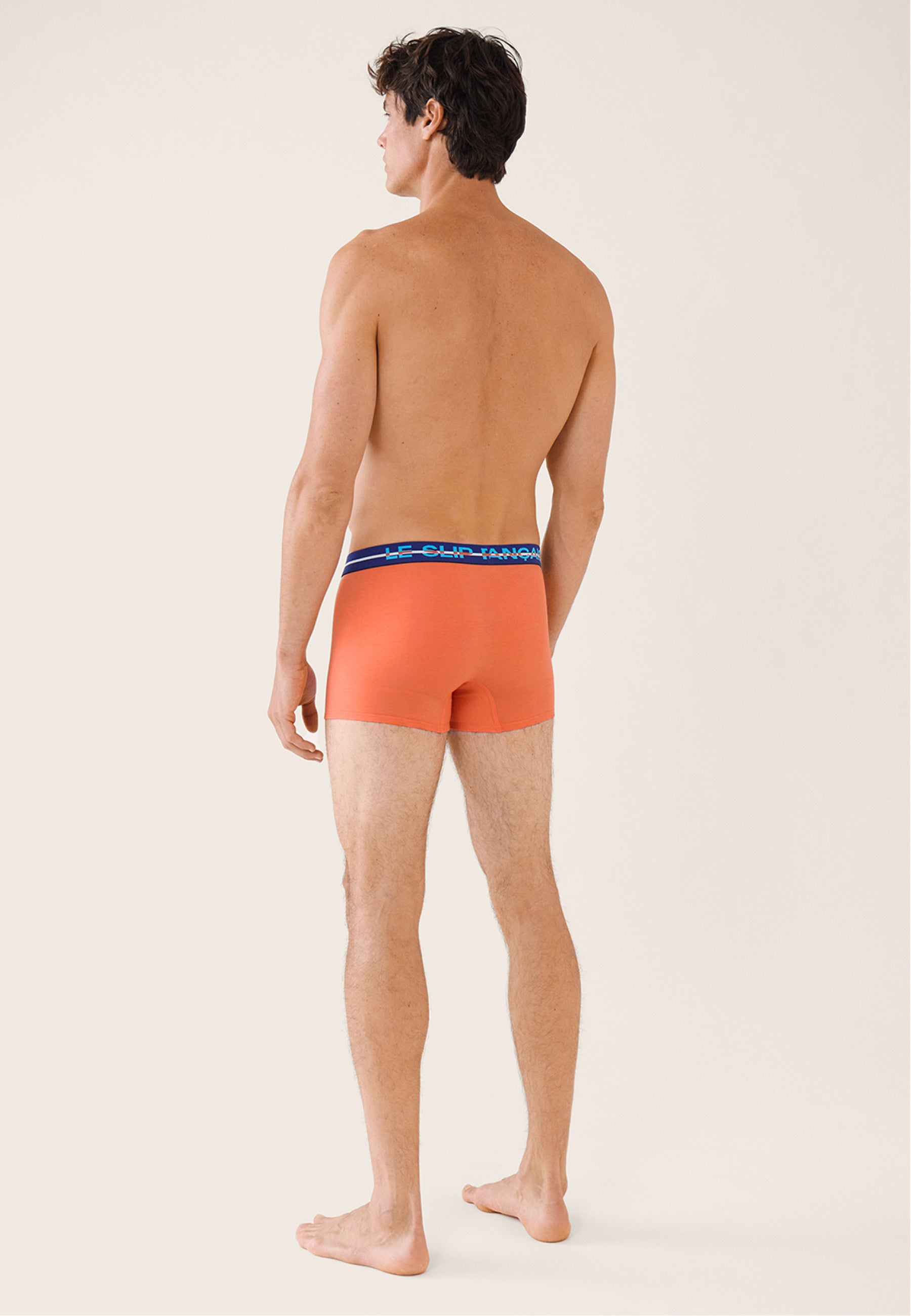 Boxer orange en coton - Redoutable Orange Corail