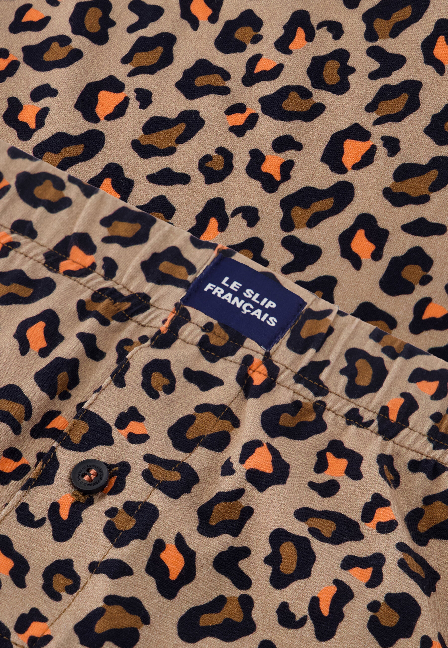 Caleçon à motif léopard en jersey de coton - Fredo Léopard