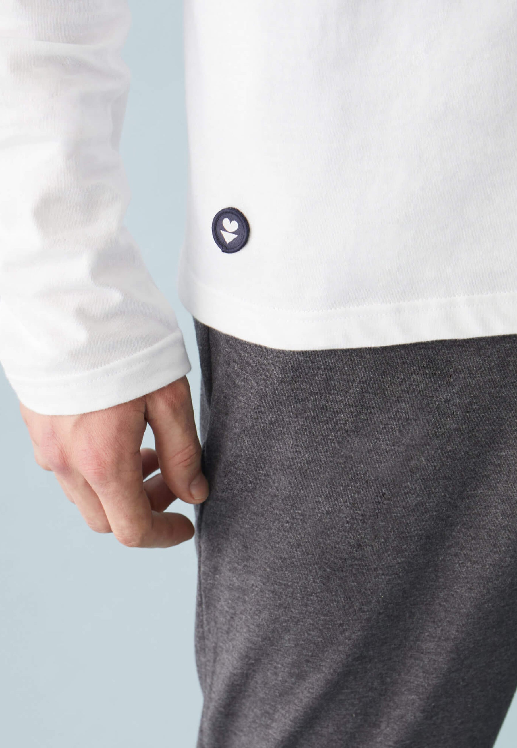 Long-sleeved cotton T-shirt - Jeannot Blanc