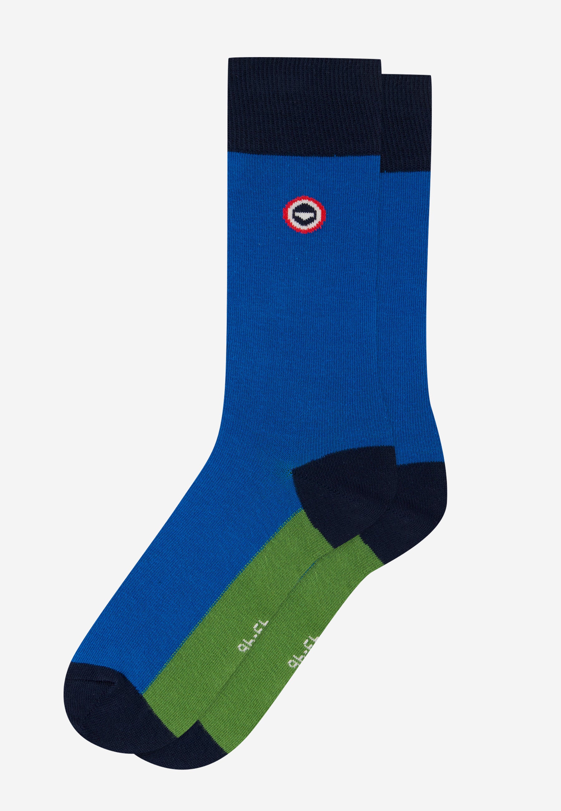 Topaz Fancy Mid-Calf Socks - Lucas Bloc Topaz