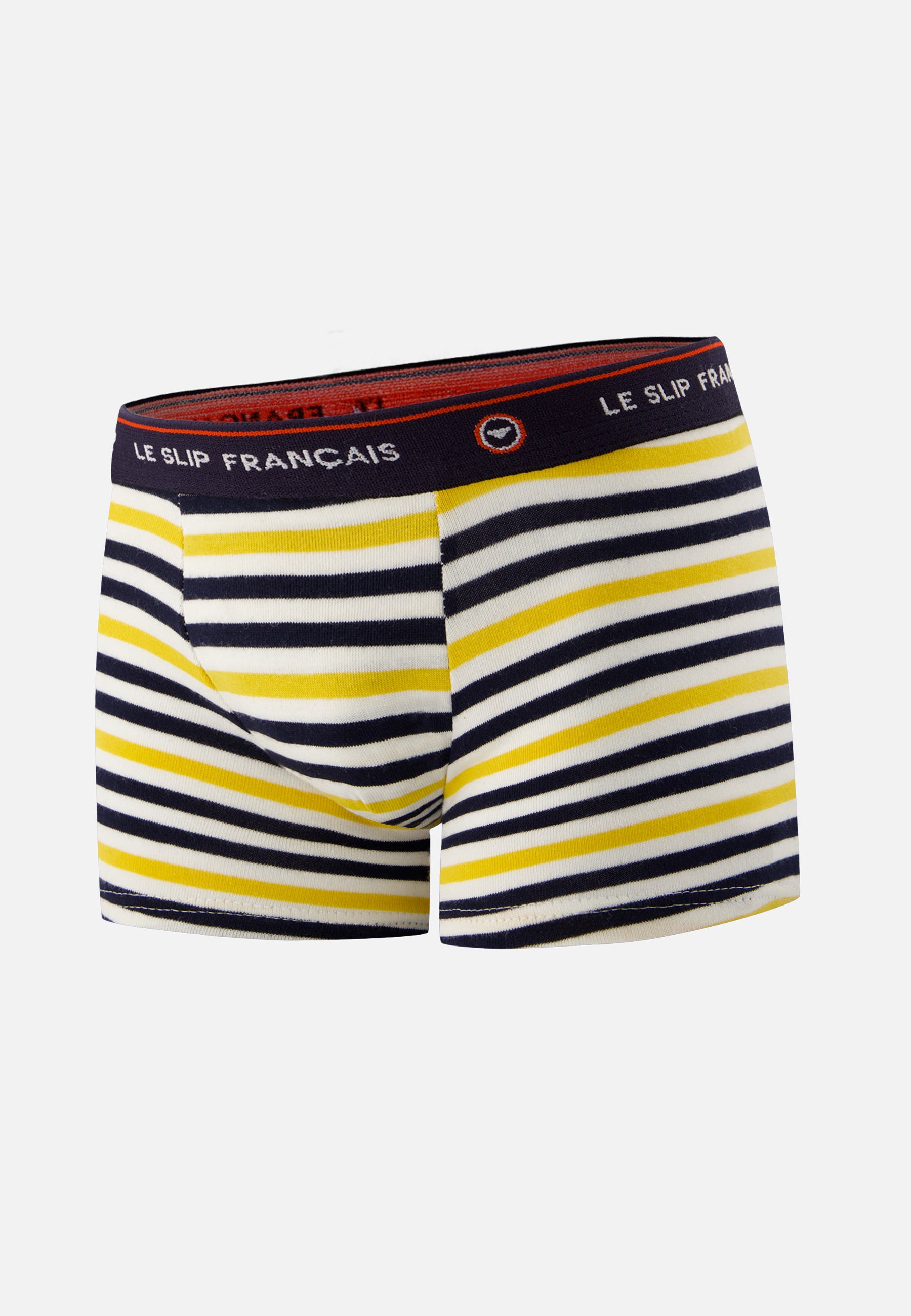 Children's yellow striped cotton boxer shorts - Petit Joseph Yellow Stripes