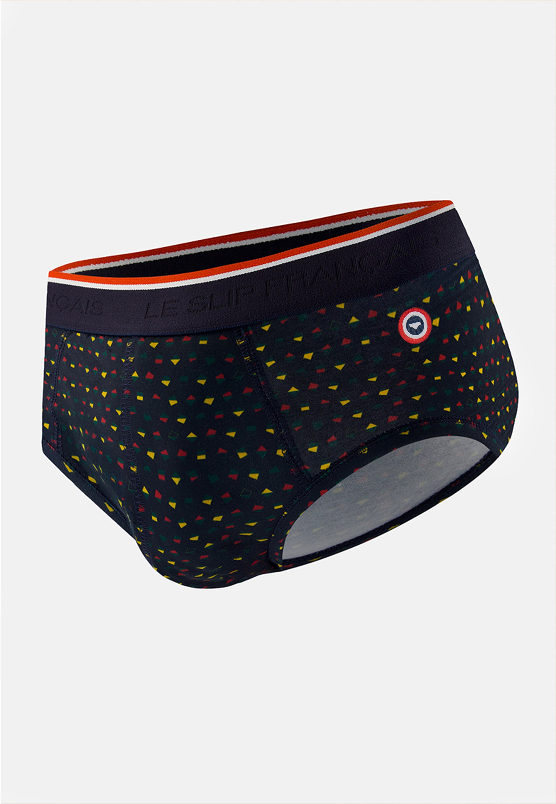 Fir green briefs with small square pattern - Terrible Petits Carres Vert Sapin