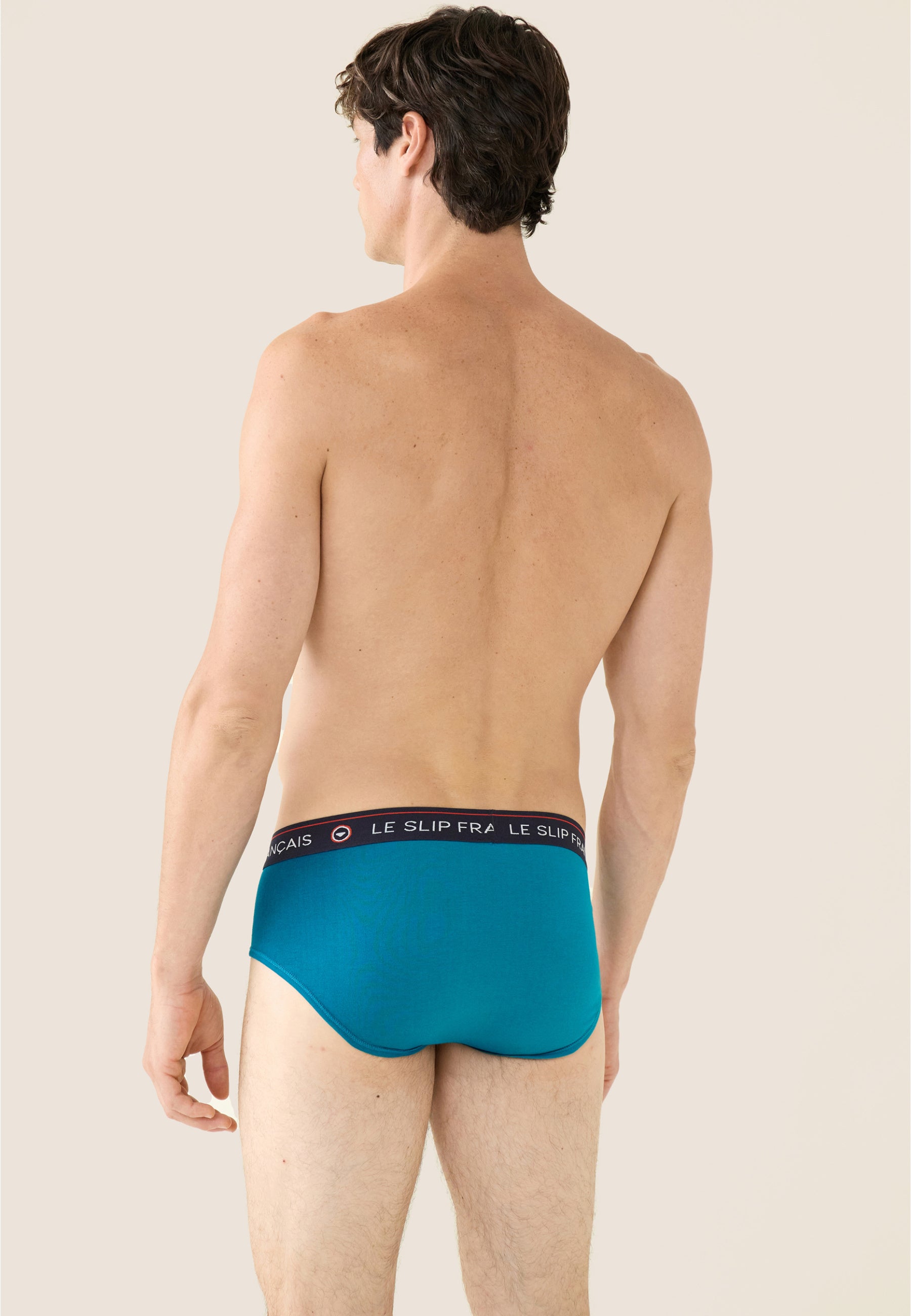 Lot de 3 slips en coton - Slips Hibiscus Mint Green Topaz Marine