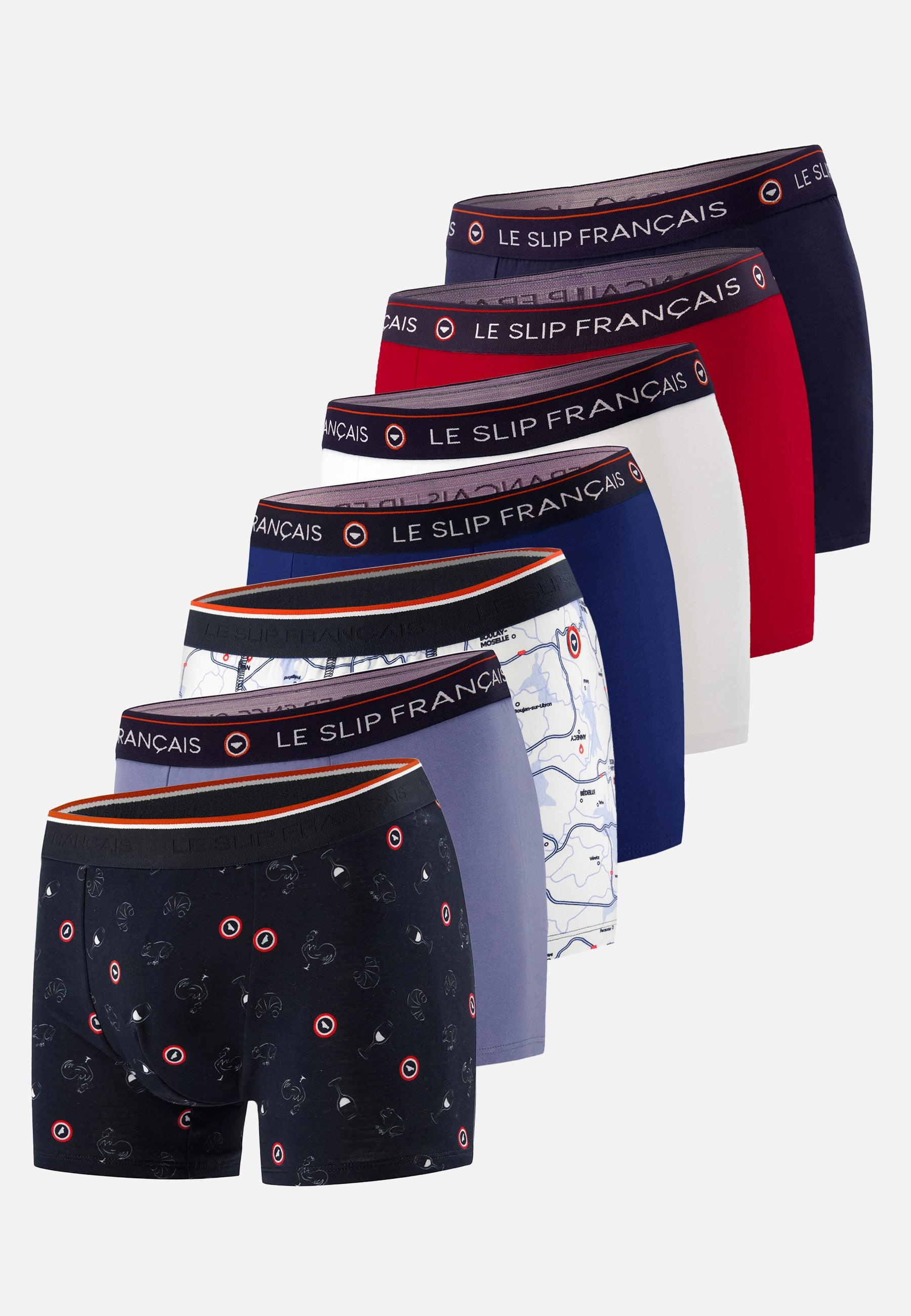 Lot de 7 boxers en coton - Boxers French Days