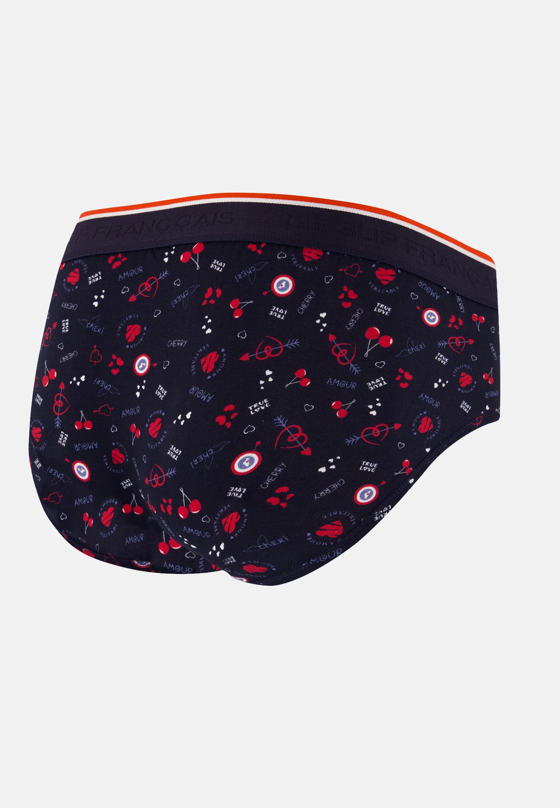 Slip bleu marine à motif cerises en coton - Terrible Cherry Marine