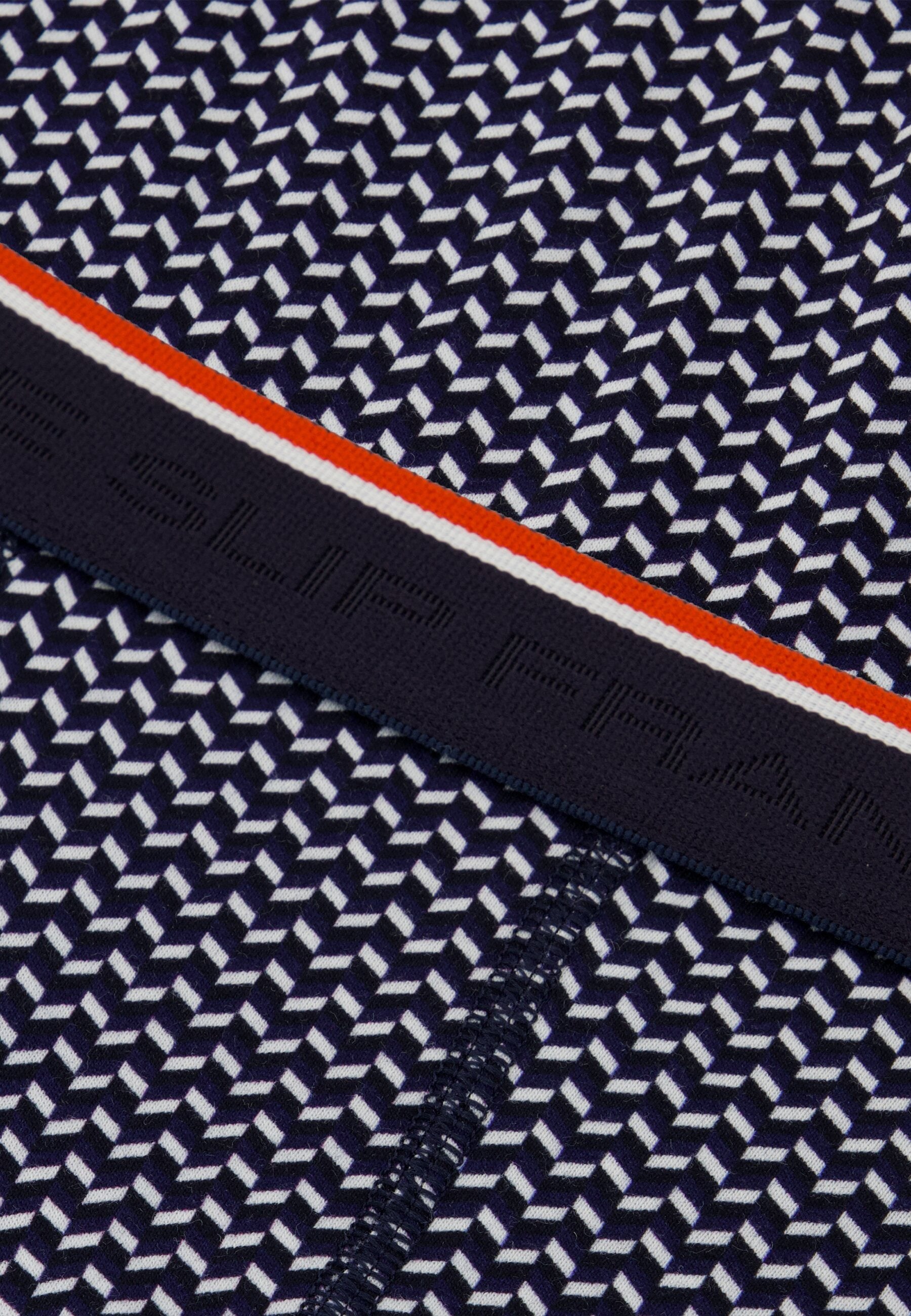 Boxer marinière bleu en coton - Marius Chevron