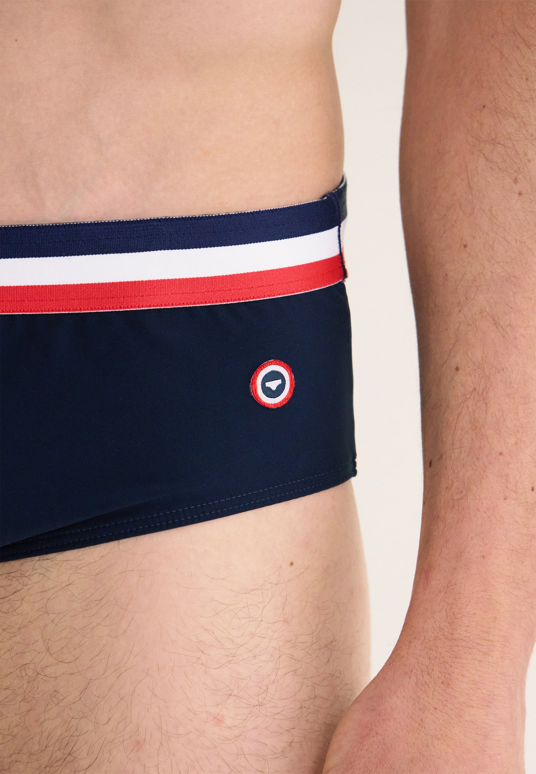 Men's navy blue swim briefs - Tempête Marine