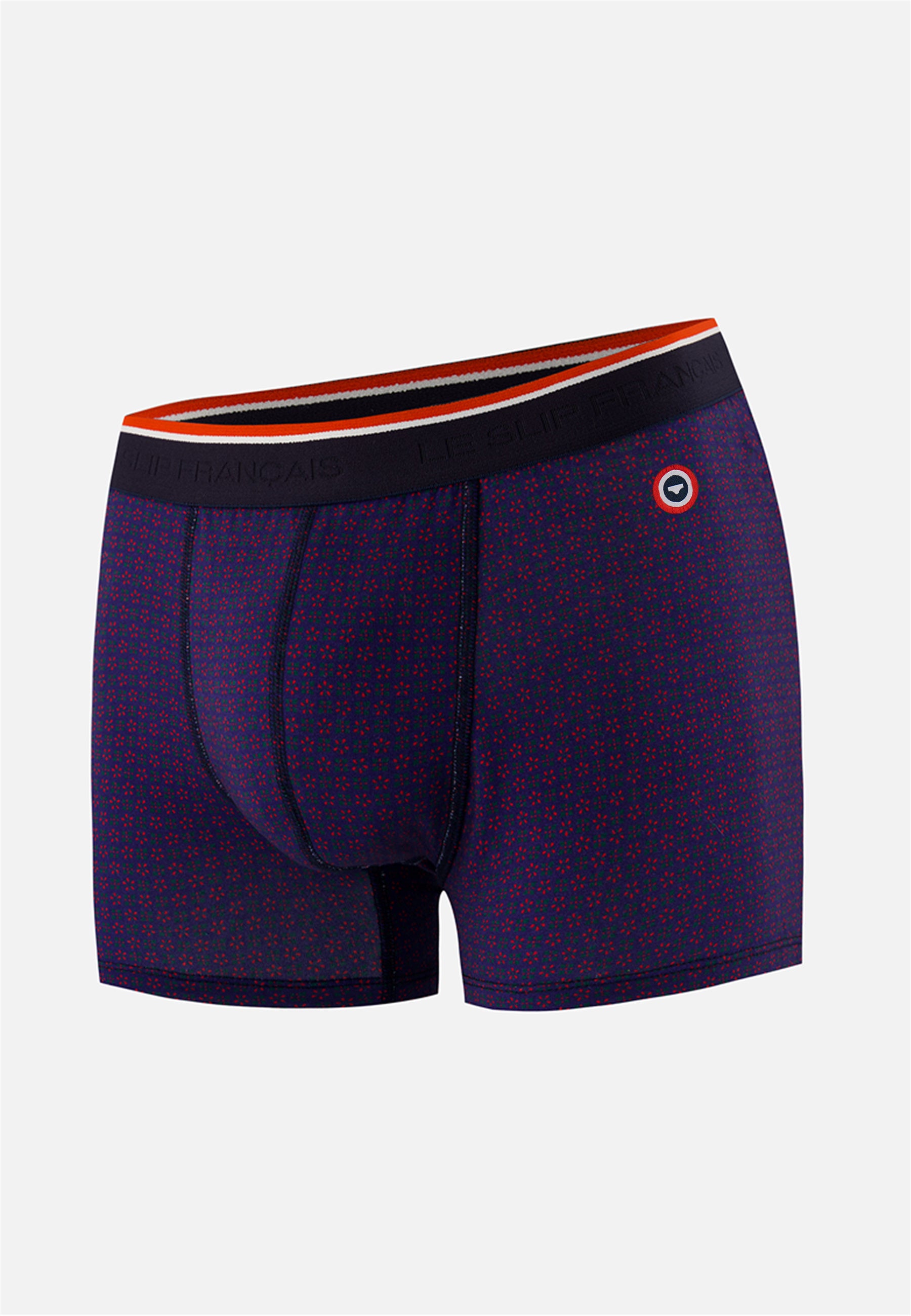 Boxer imprimé indigo en coton - Marius Kdo Indigo