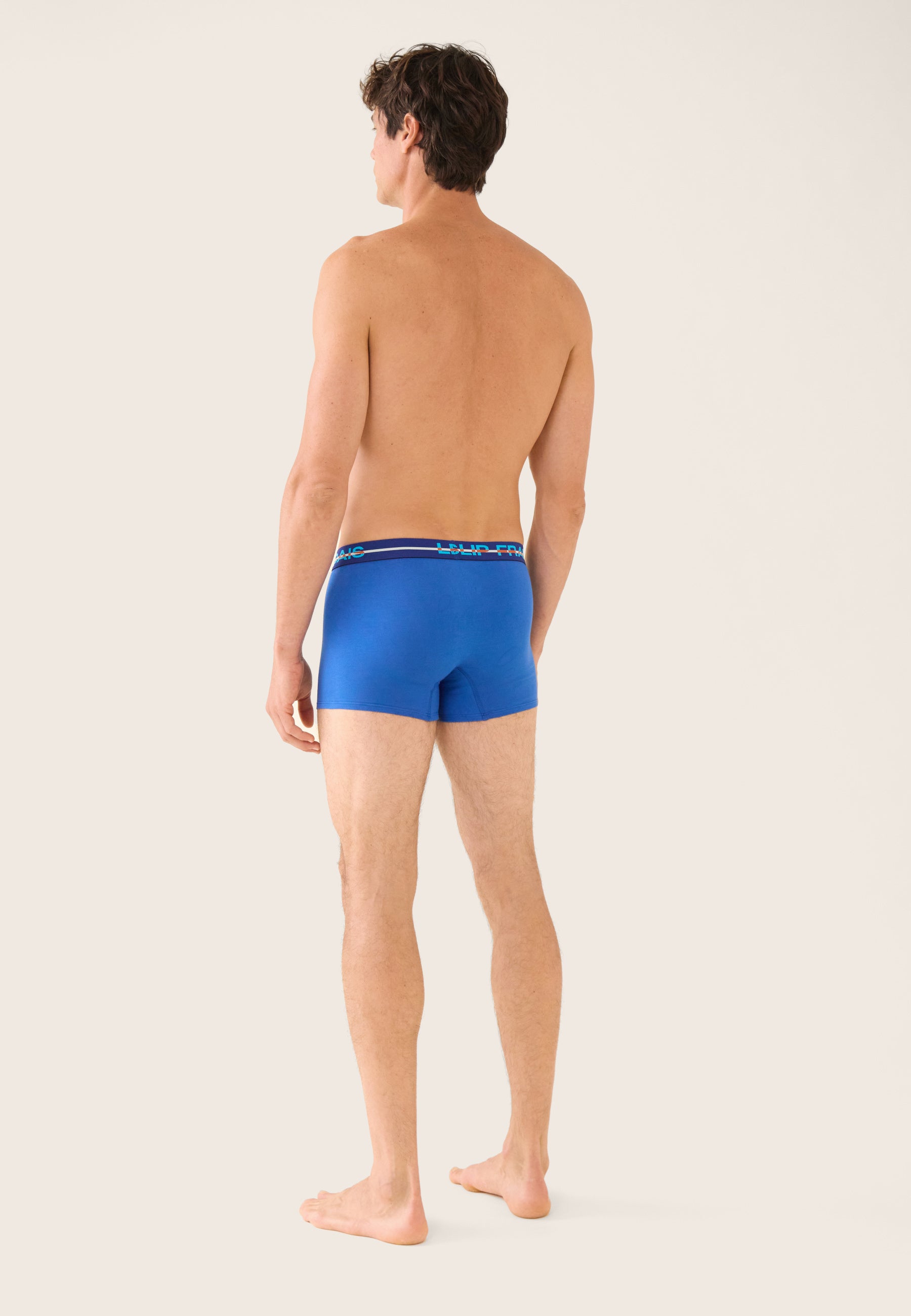 Pack of 4 cotton boxer shorts - Navy White Corbusier Nautical Blue Boxer Shorts