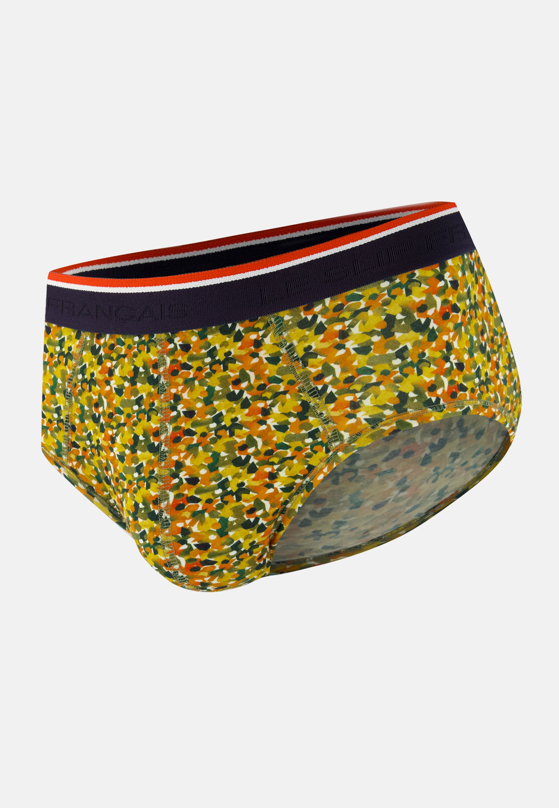 Yellow confetti-pattern cotton briefs - Terrible Yellow Confetti
