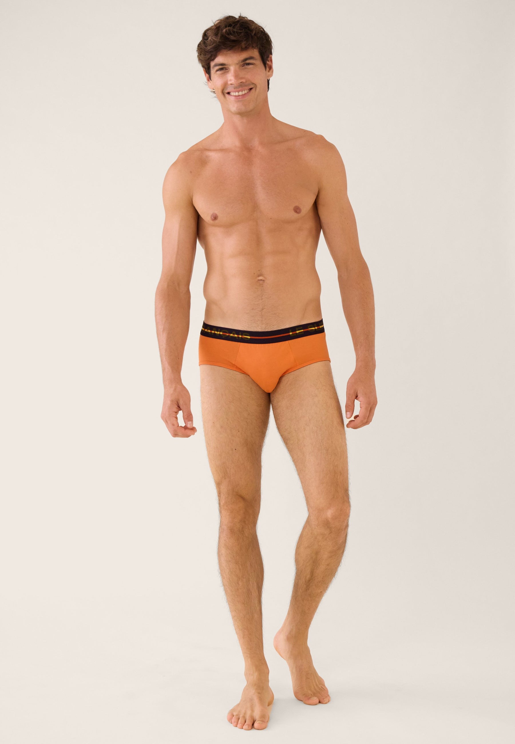 Slip orange en coton - Intrépide Orange Pur