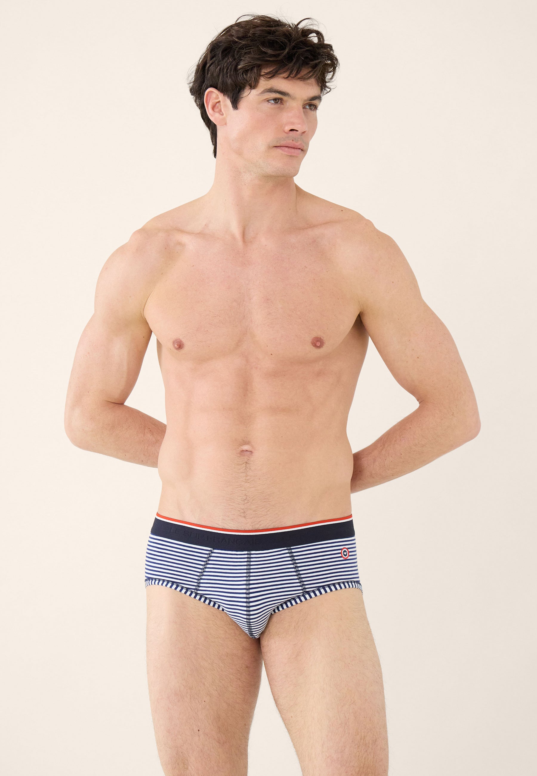 Lot de 7 slips en coton - Slips Marine Blanc Rouge Cerise Noir Gris Chiné Bleu Jean Marinière