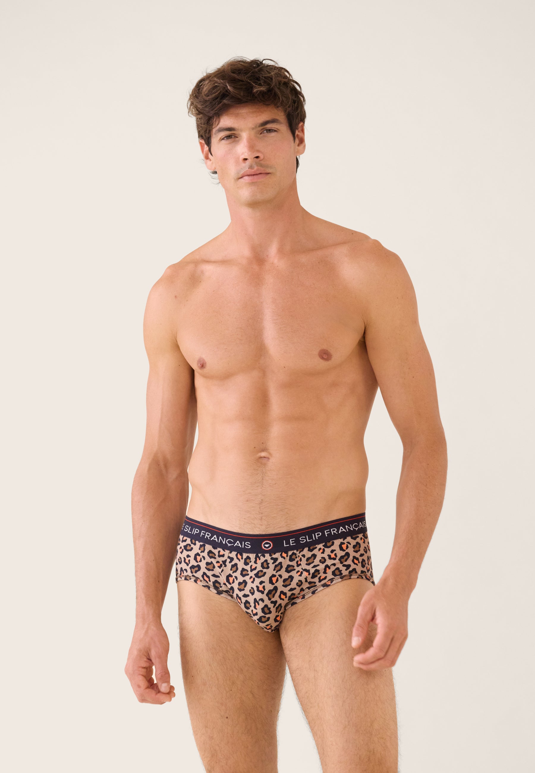 Lot de 3 slips en coton - Slips Intrépide Rose Pêche Léopard Marine