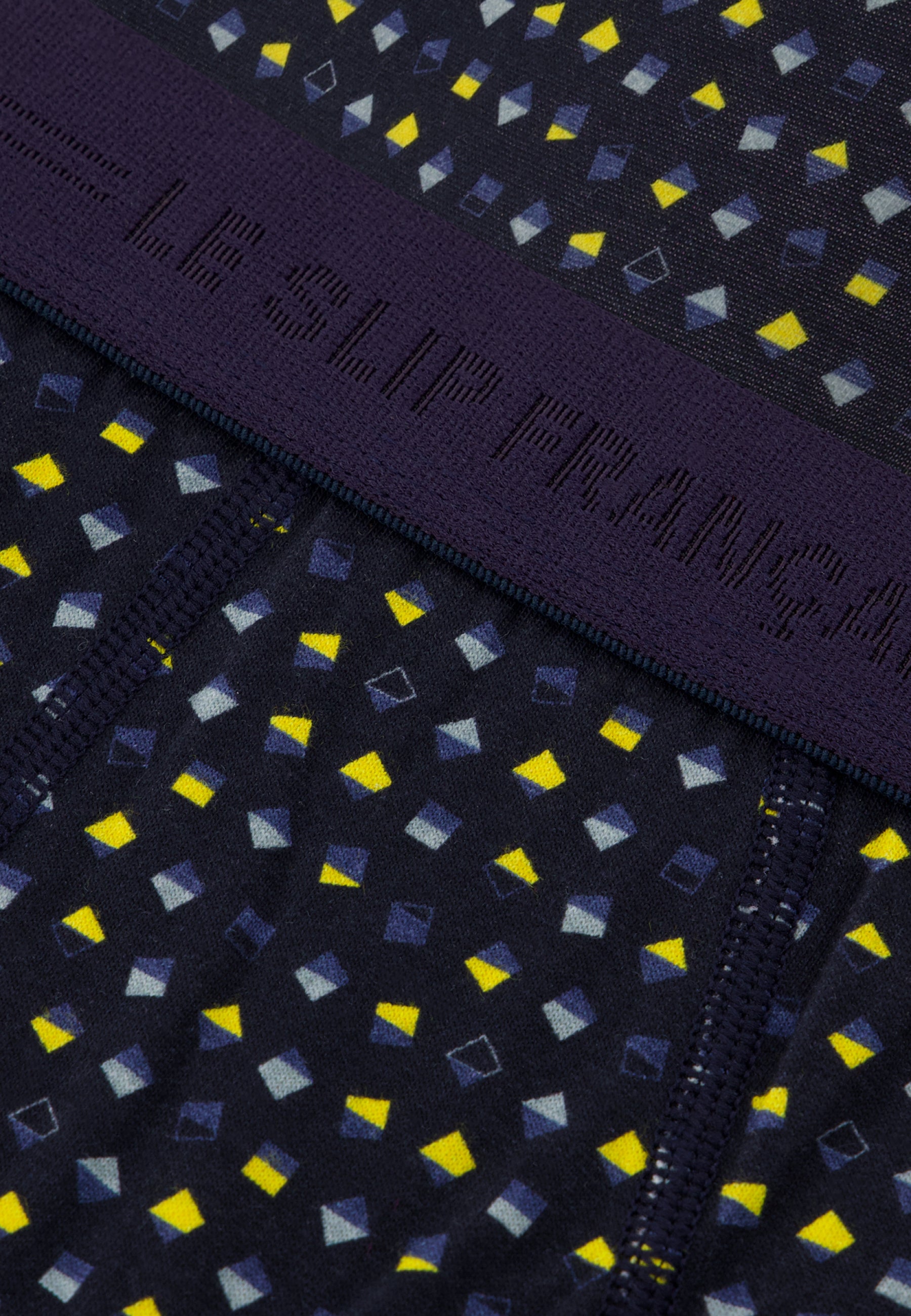 Slip en coton - Terrible Petits Carrés Marine Cire