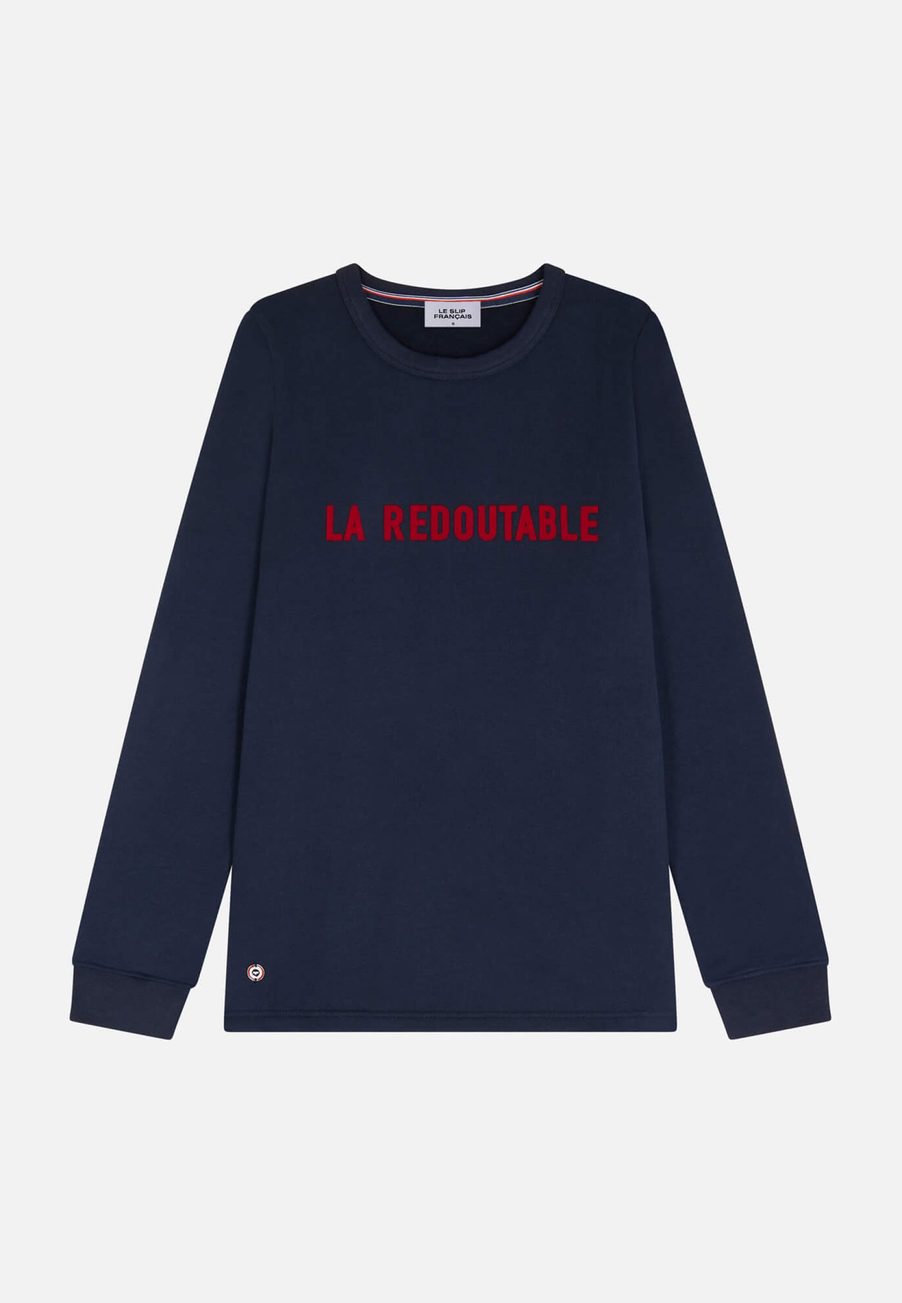 Sweat-shirt floqué en coton - La Cassandre Marine