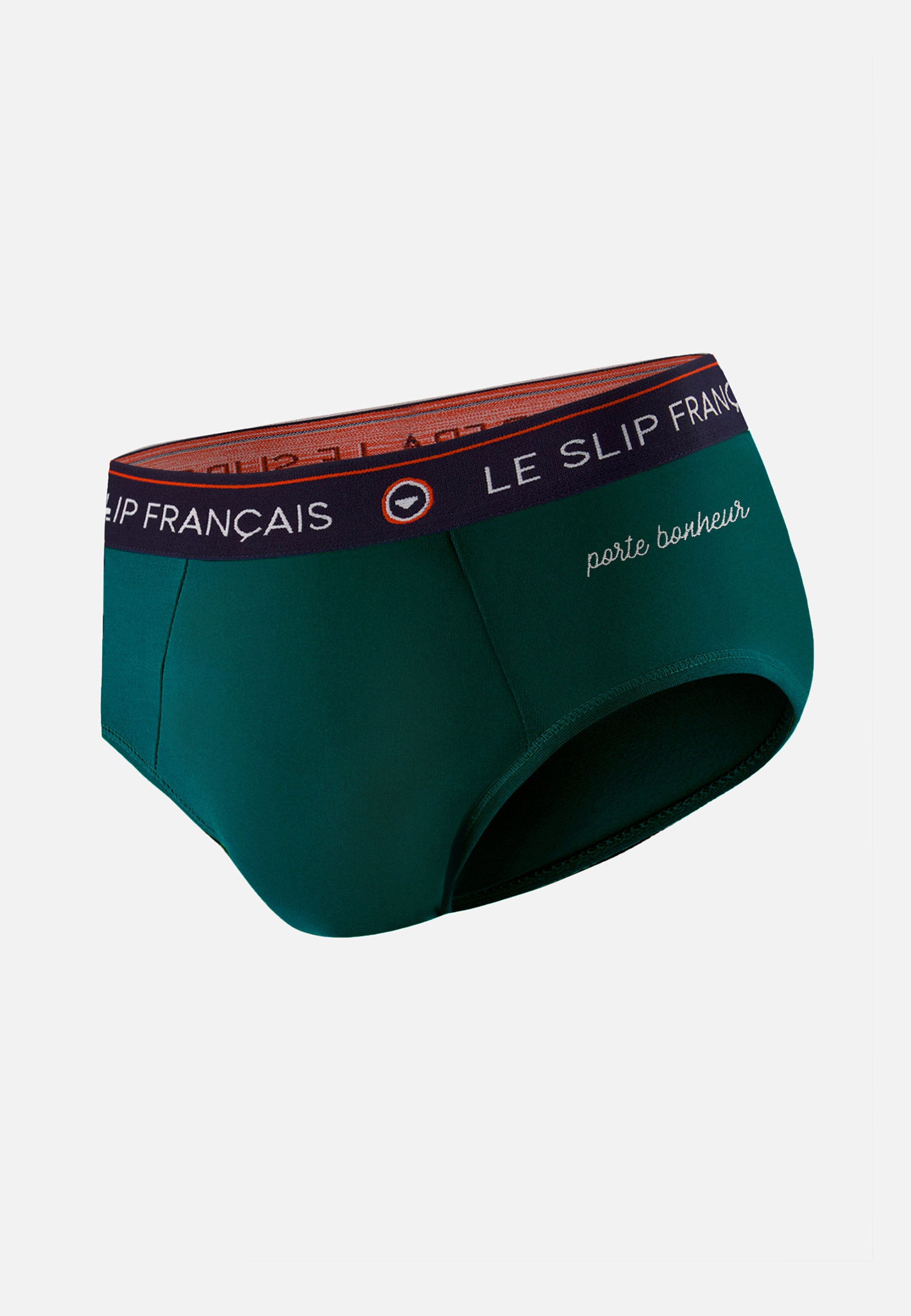 Slip vert sapin en coton - Intrepide Vert Sapin Porte Bonheur