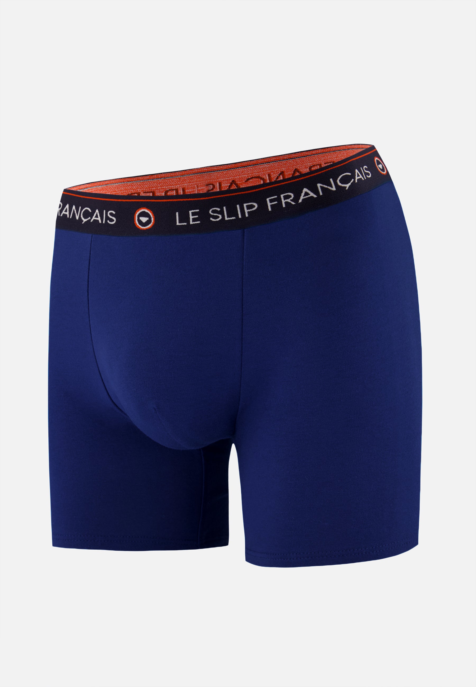 Boxer long indigo en coton - Redoutable Long Indigo