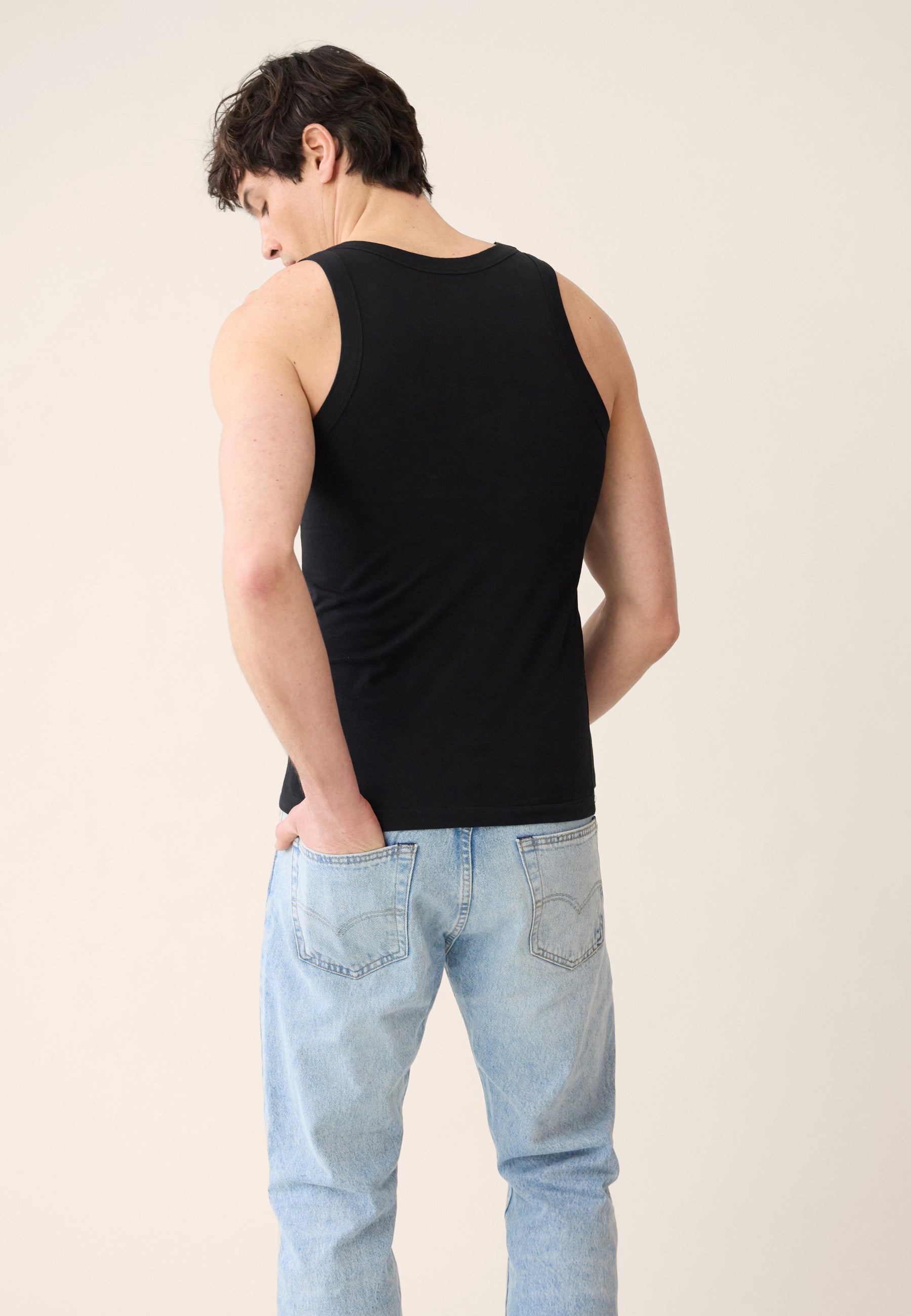 Trio of cotton tank tops - Fulminant tank tops Heather Grey Black White