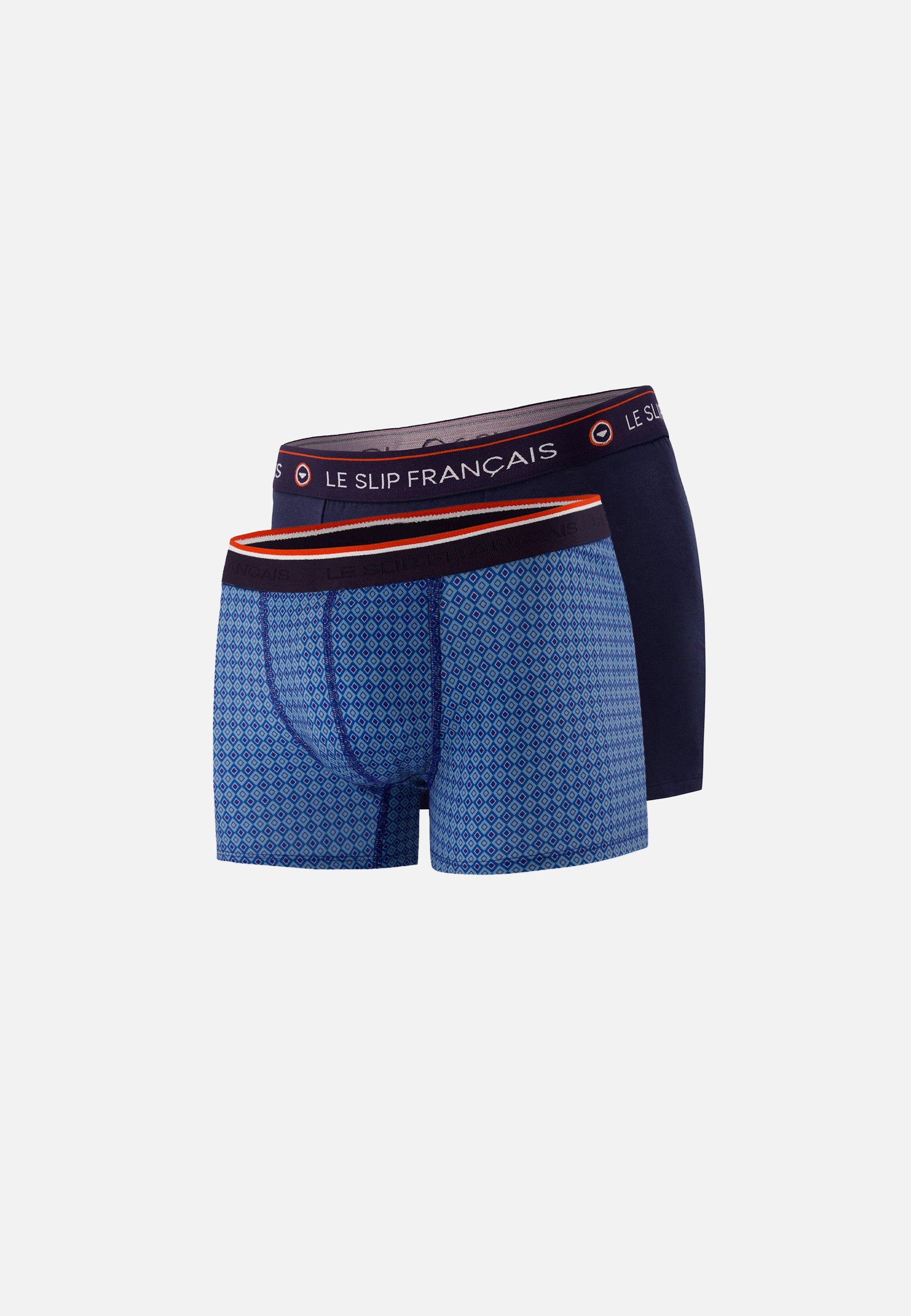 Lot de 2 boxers en coton - Boxers Arlequin Denim Marine