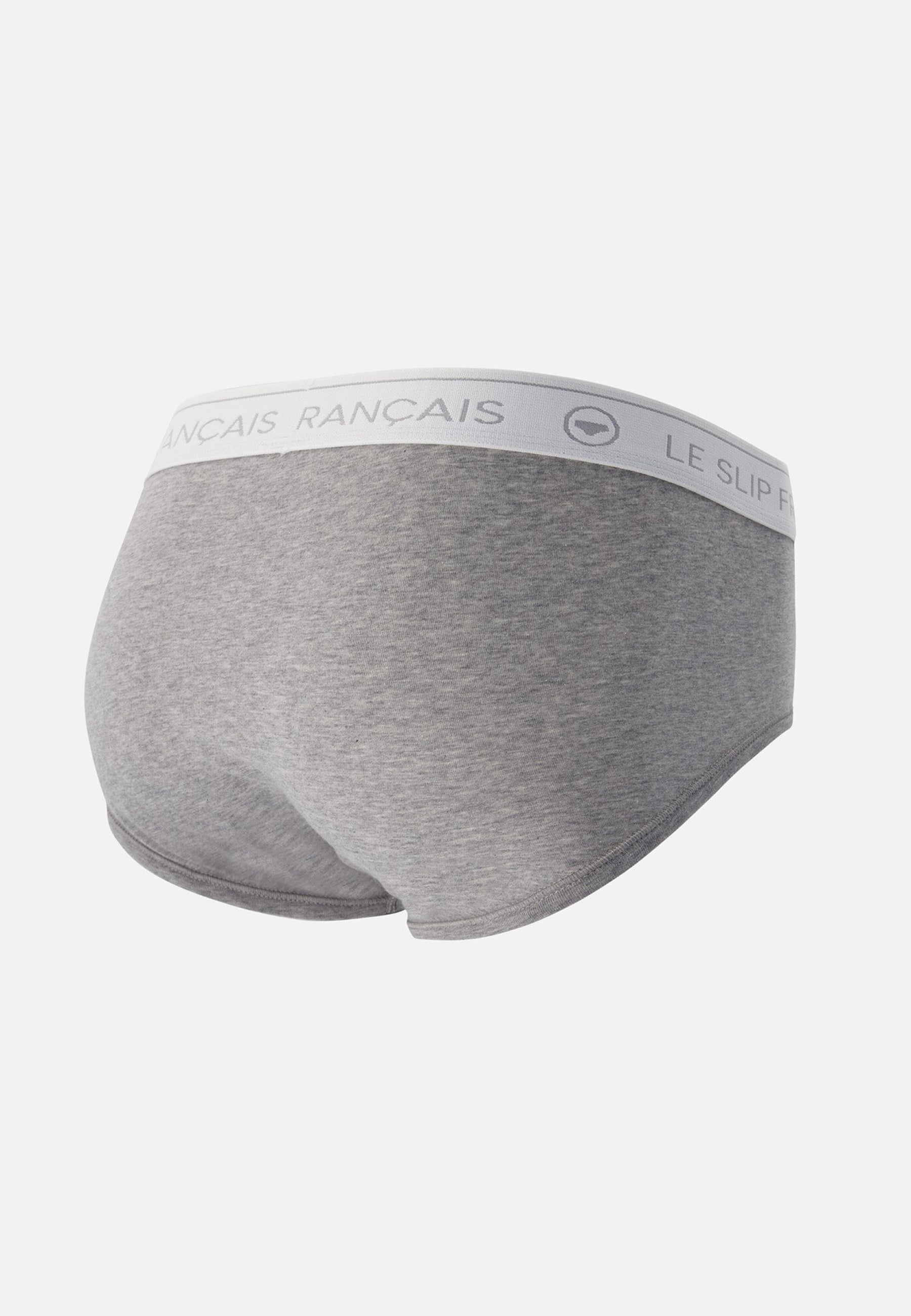 Slip gris en coton - Intrépide Gris Chiné