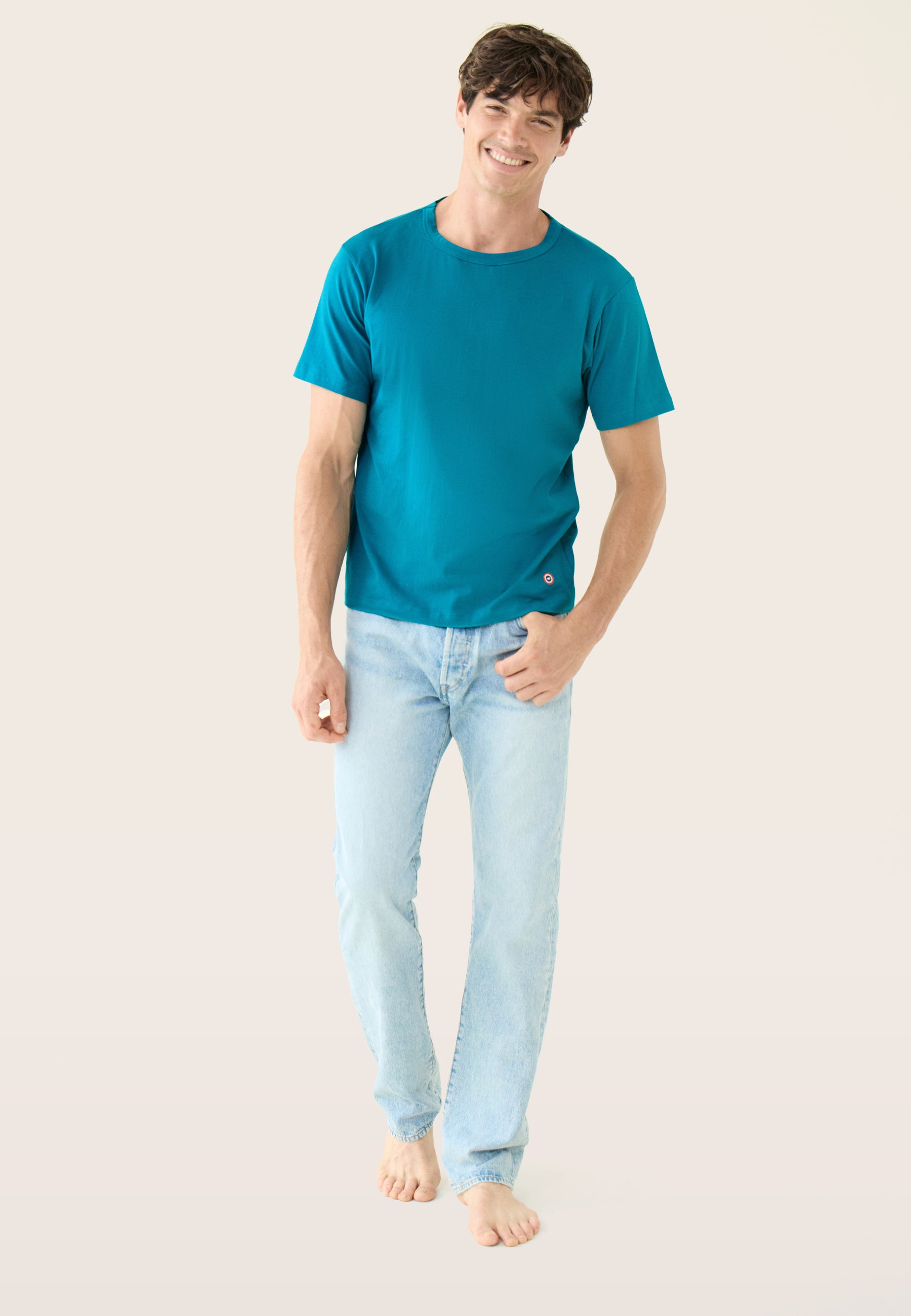 T-shirt homme topaz à manches courtes en coton - Formidable Topaz
