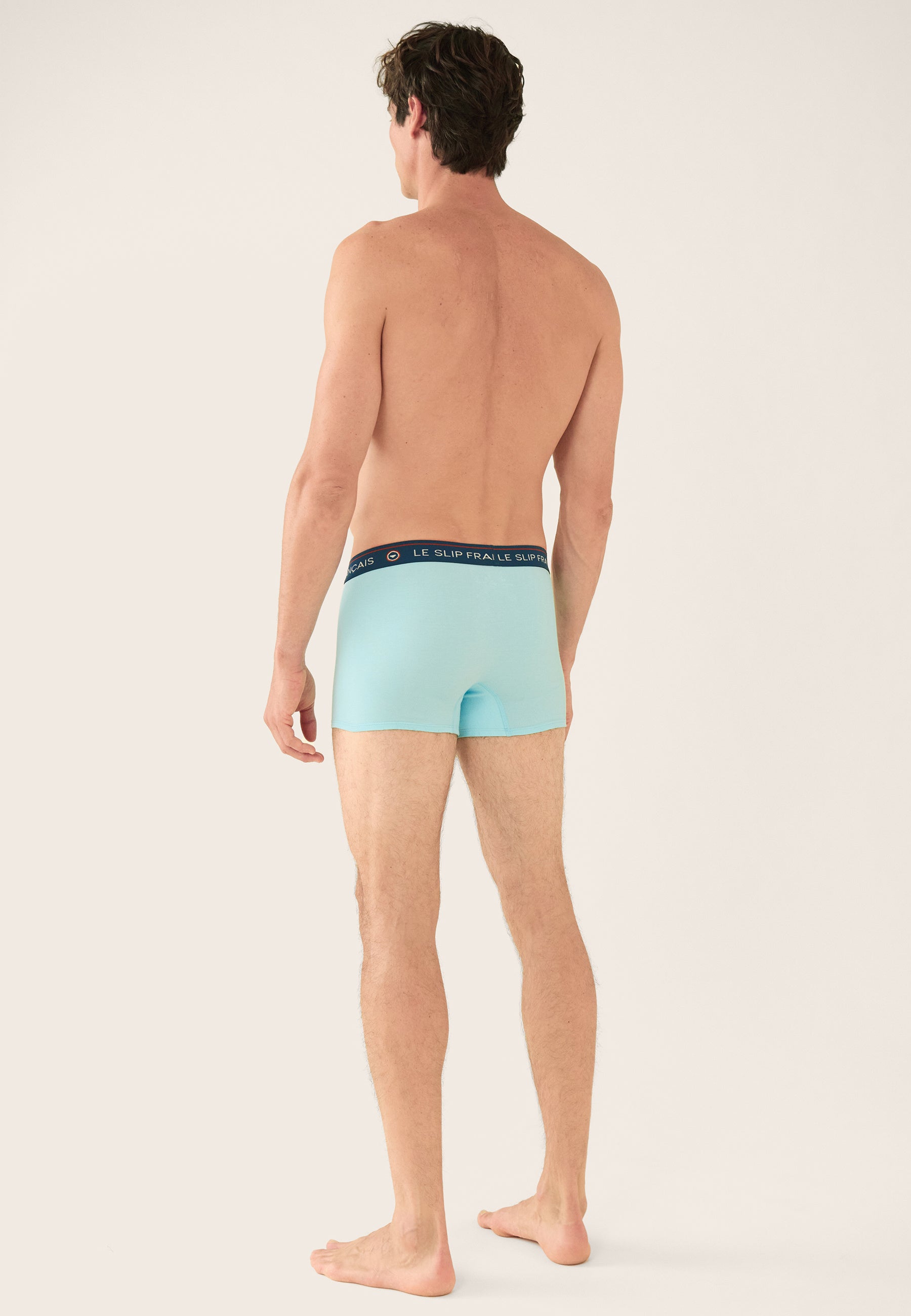 Green cotton boxer shorts - Redoutable Aqua Green
