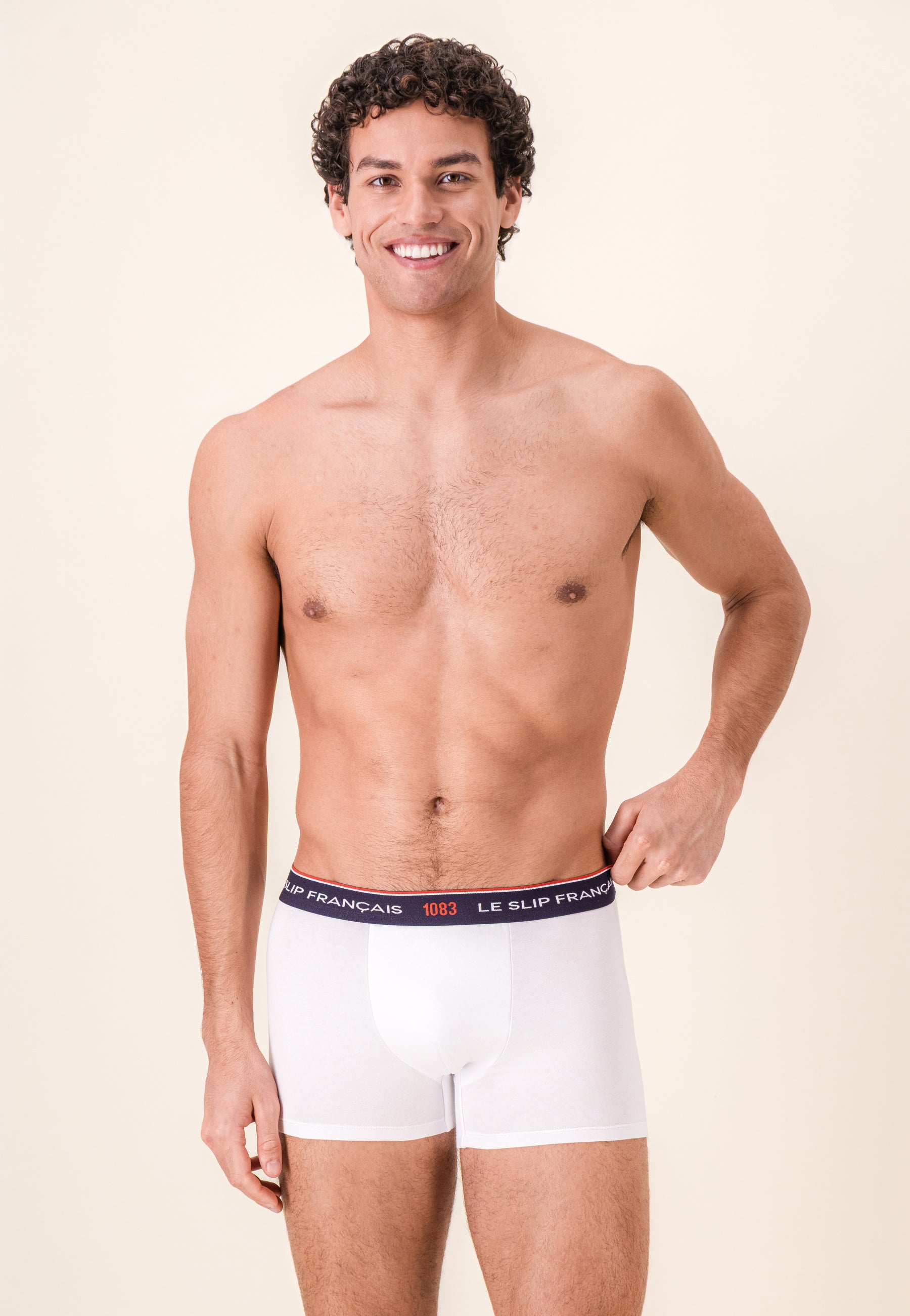 Boxer blanc en coton bio - Redoutable Blanc - Collab 1083