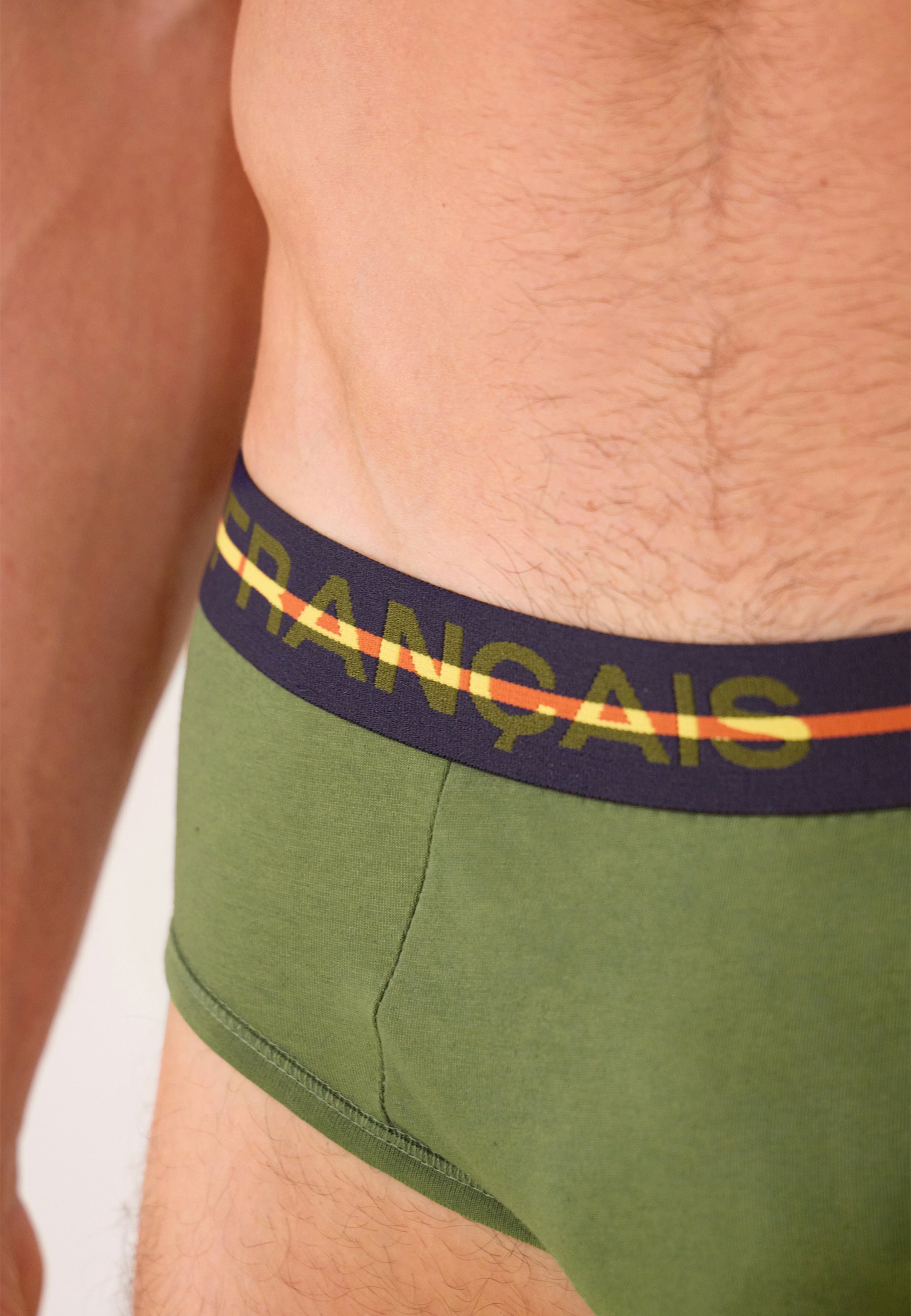 Green cotton briefs - Intrepid Khaki Veronese