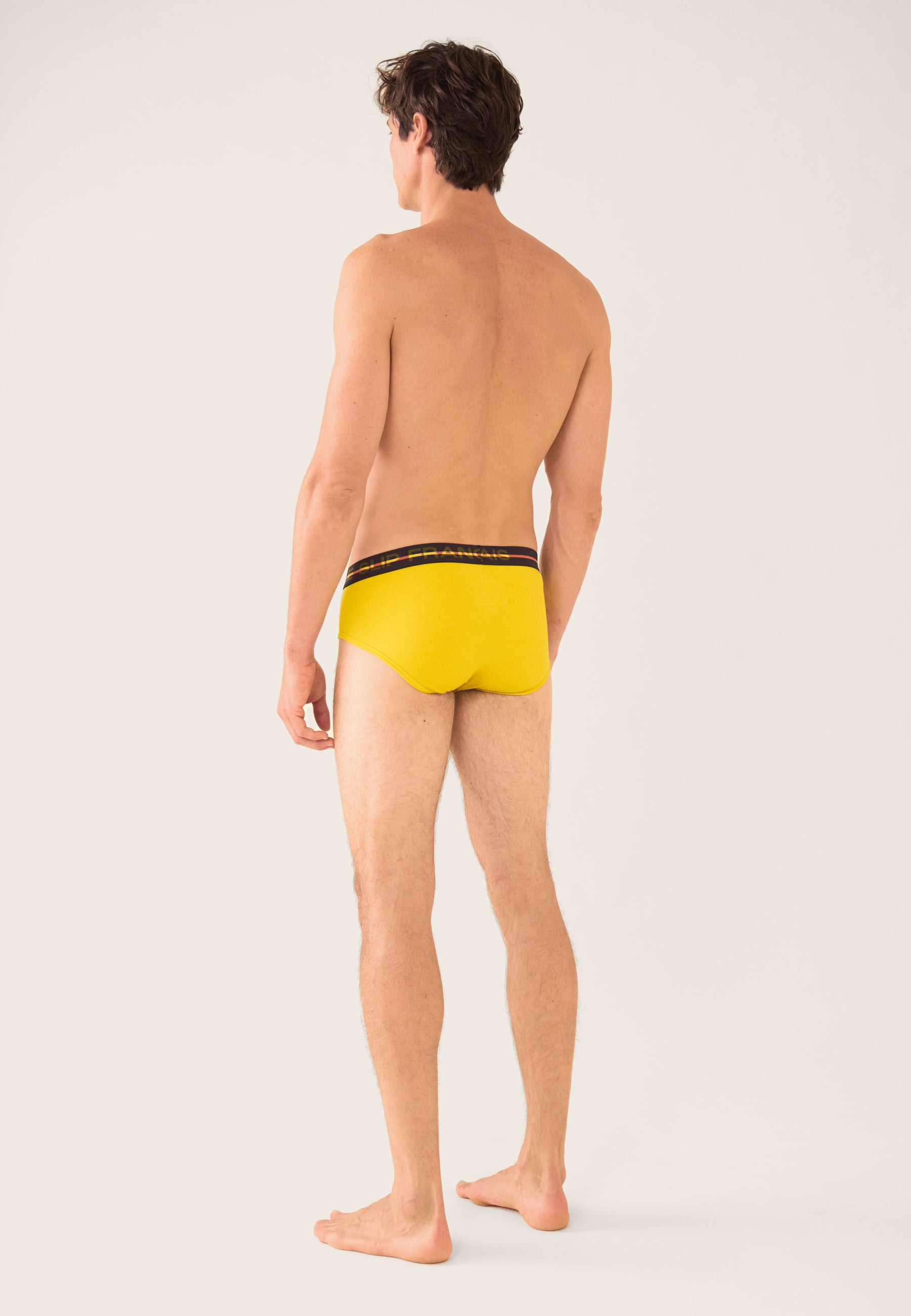 Pack of 3 cotton briefs - Navy, Jungle, Khaki, Veronese, Lemon Yellow