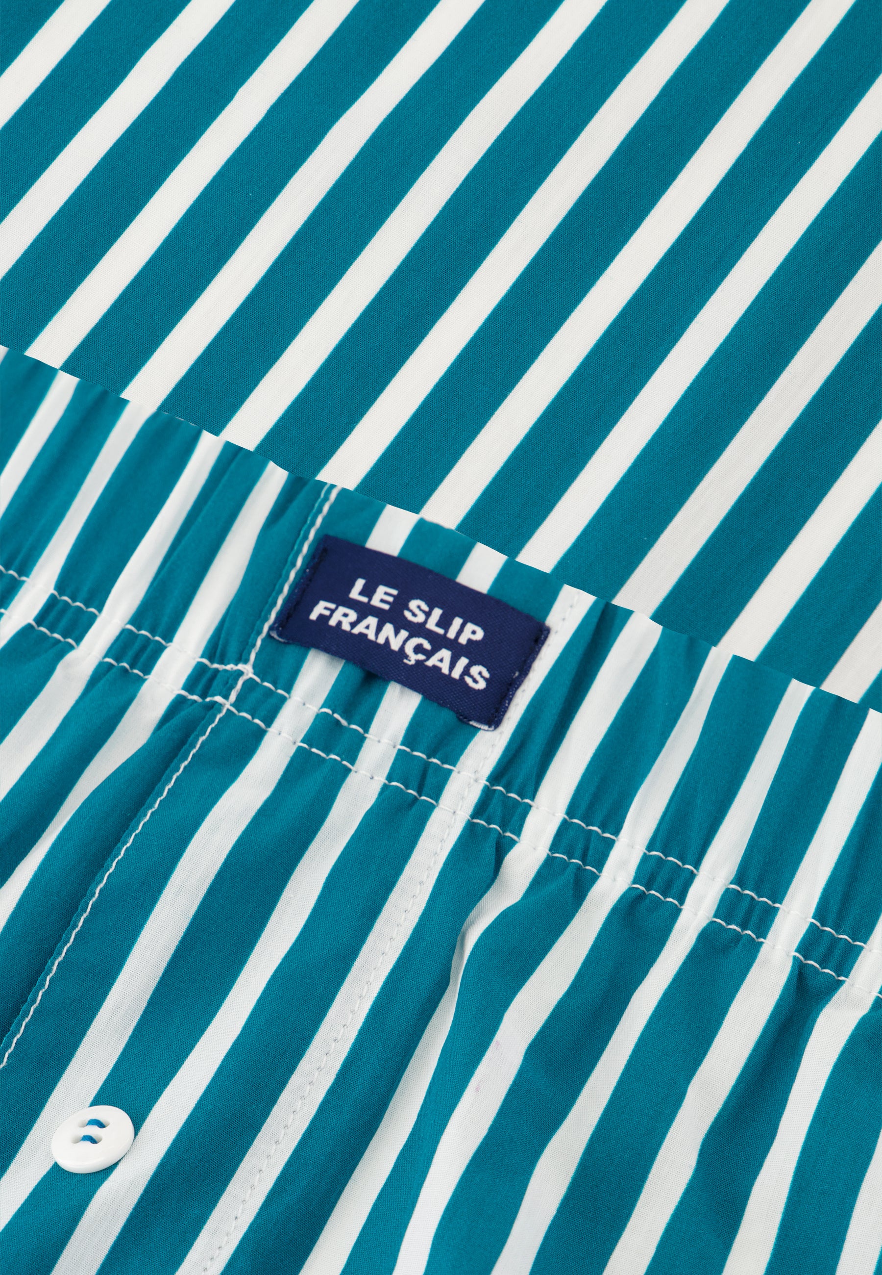 Topaz striped cotton boxer shorts - Jacques Rayures Topaz