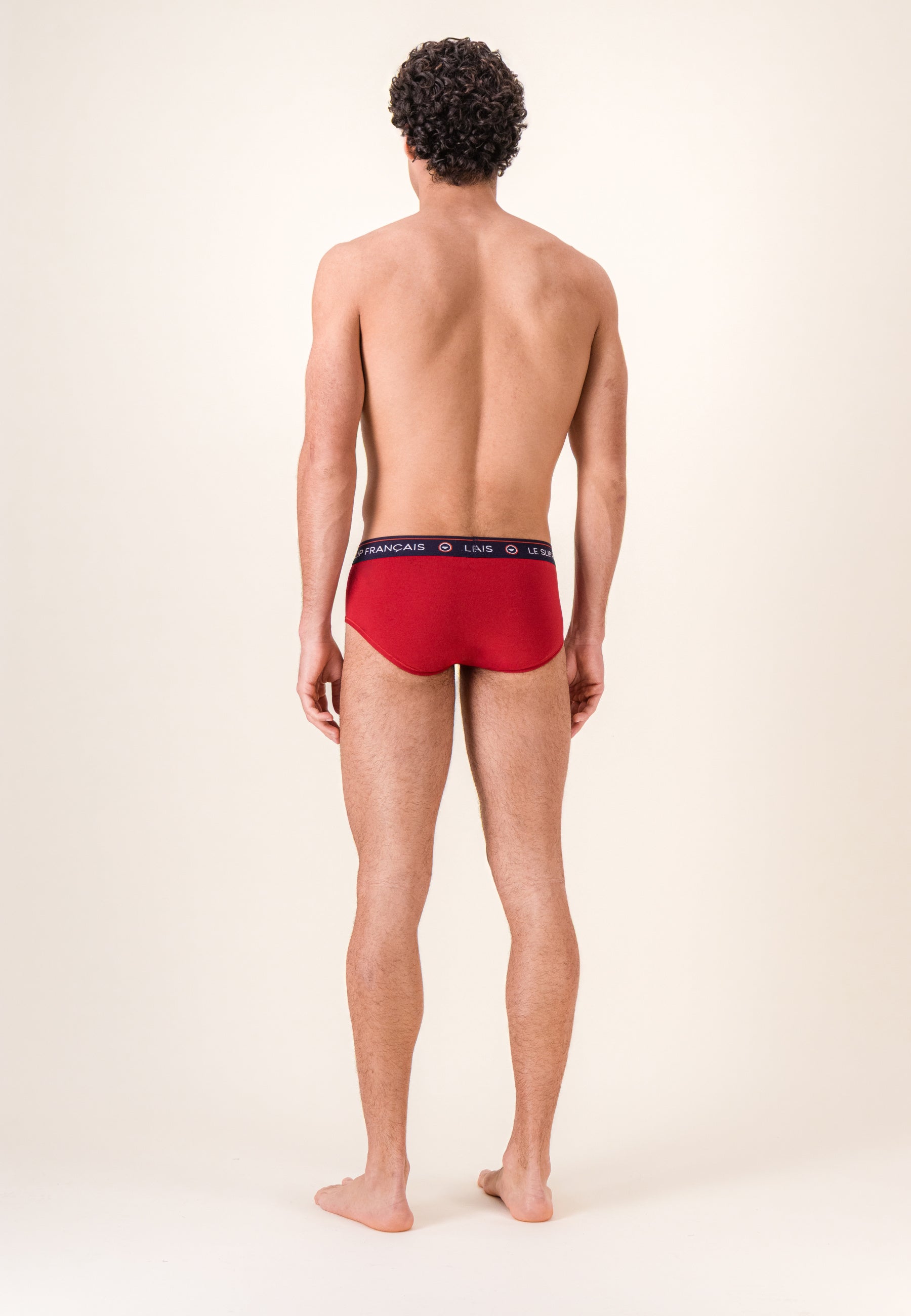 Lot de 3 slips en coton - Slips Marine Vie en Slip Rouge Marine