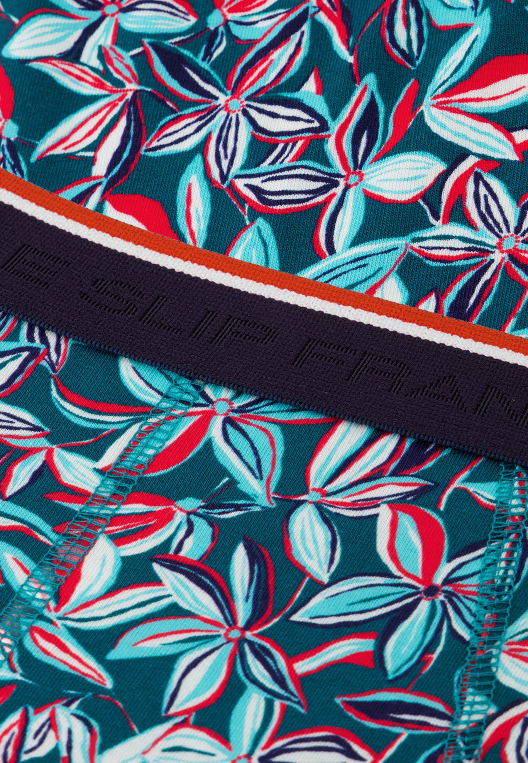 Slip bleu à motif jasmin en coton - Terrible Jasmin Bleu Canard