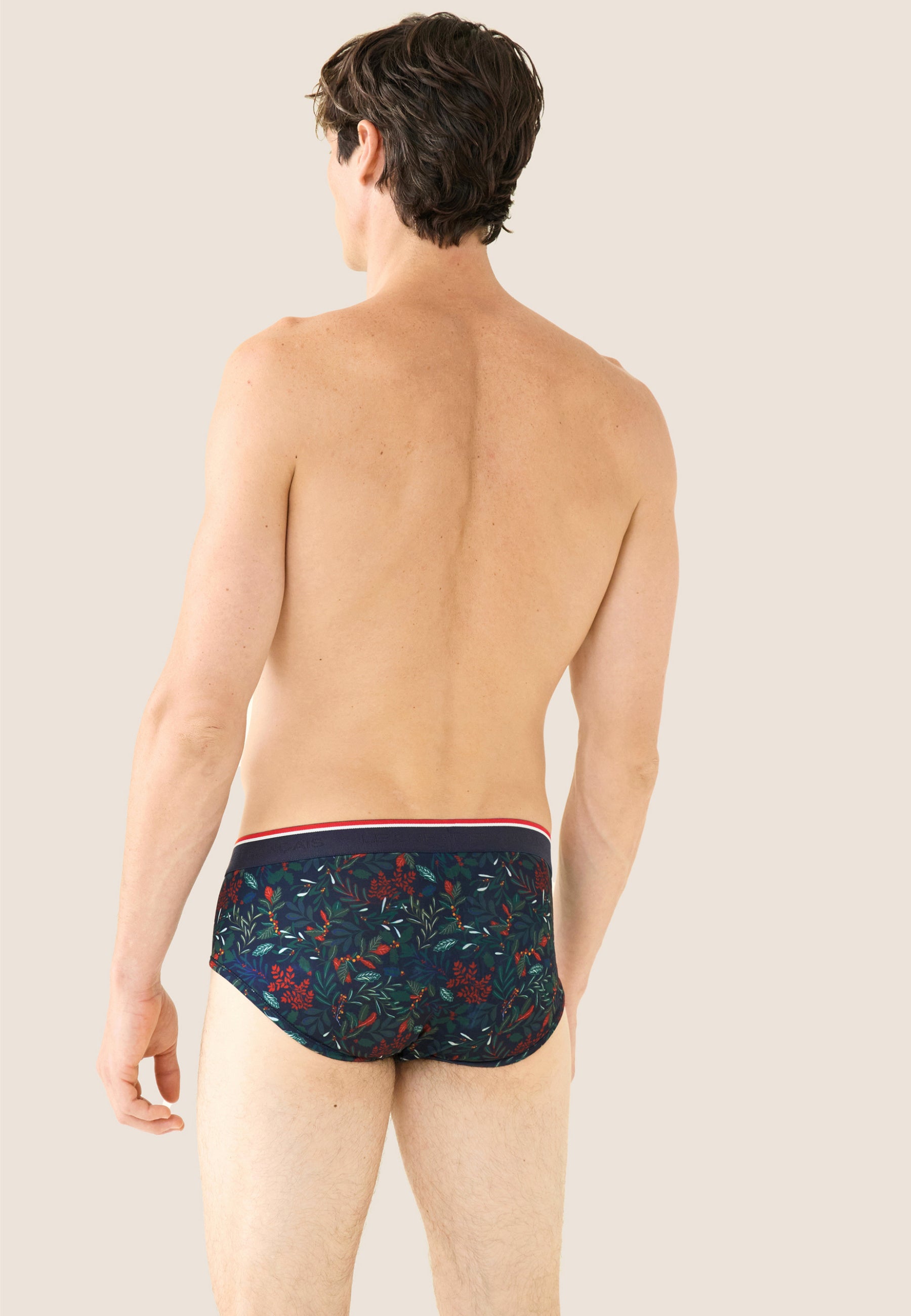 Pack of 2 cotton briefs - Holly Marble Mustard Green Briefs