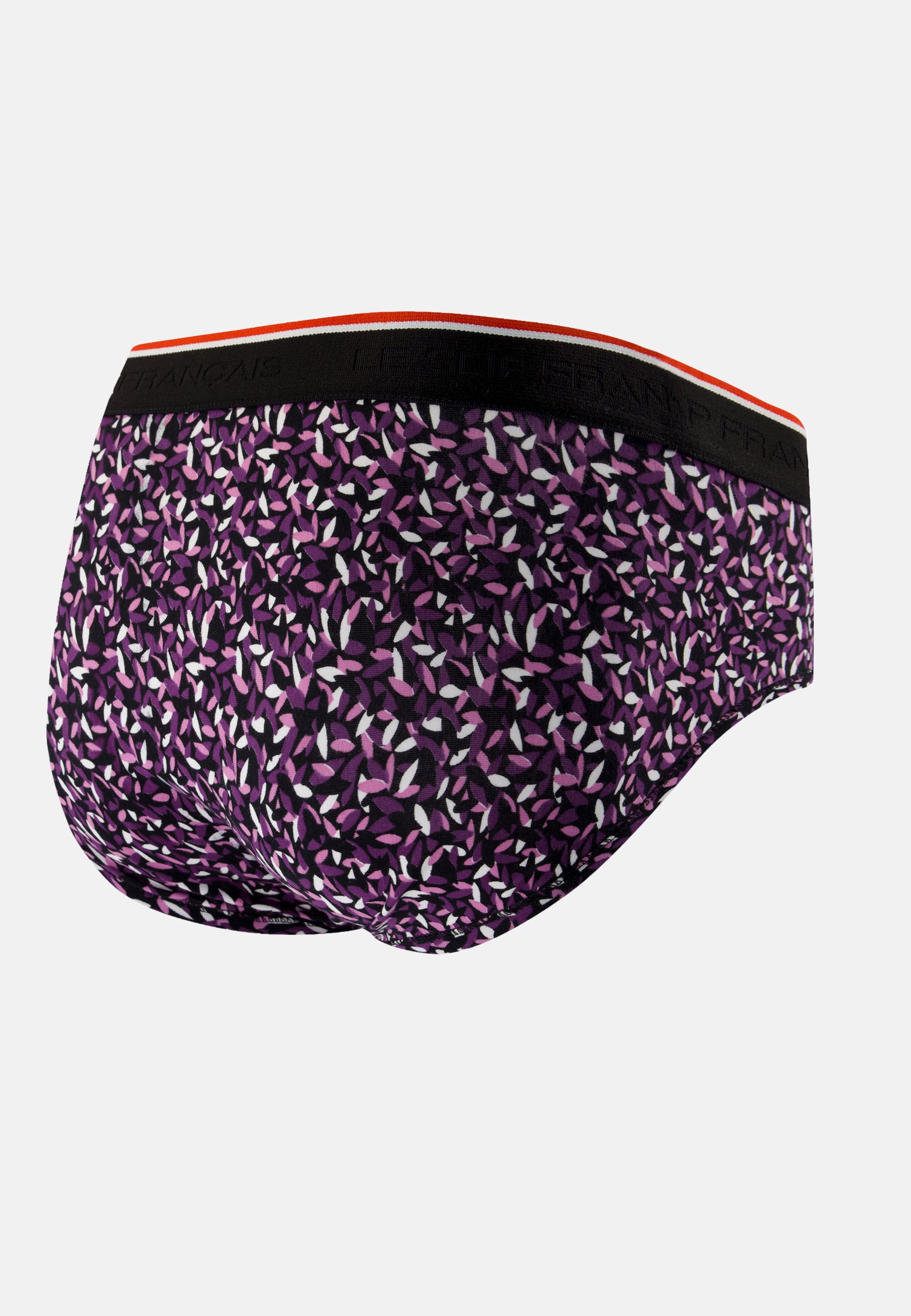 Plum gavotte print cotton briefs - Terrible Gavotte Prune