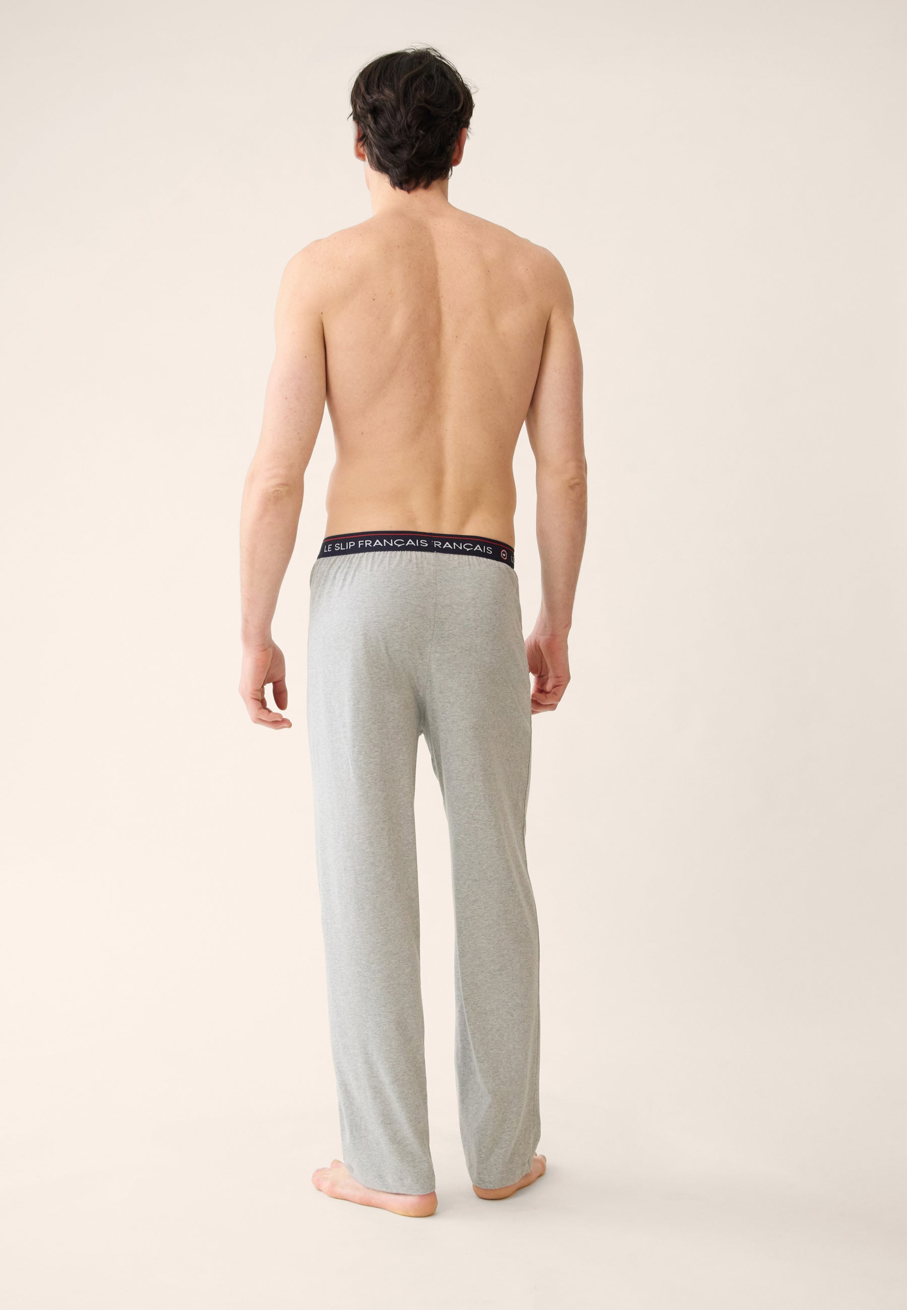 Bas de pyjama long homme gris en coton - Indomptable Gris