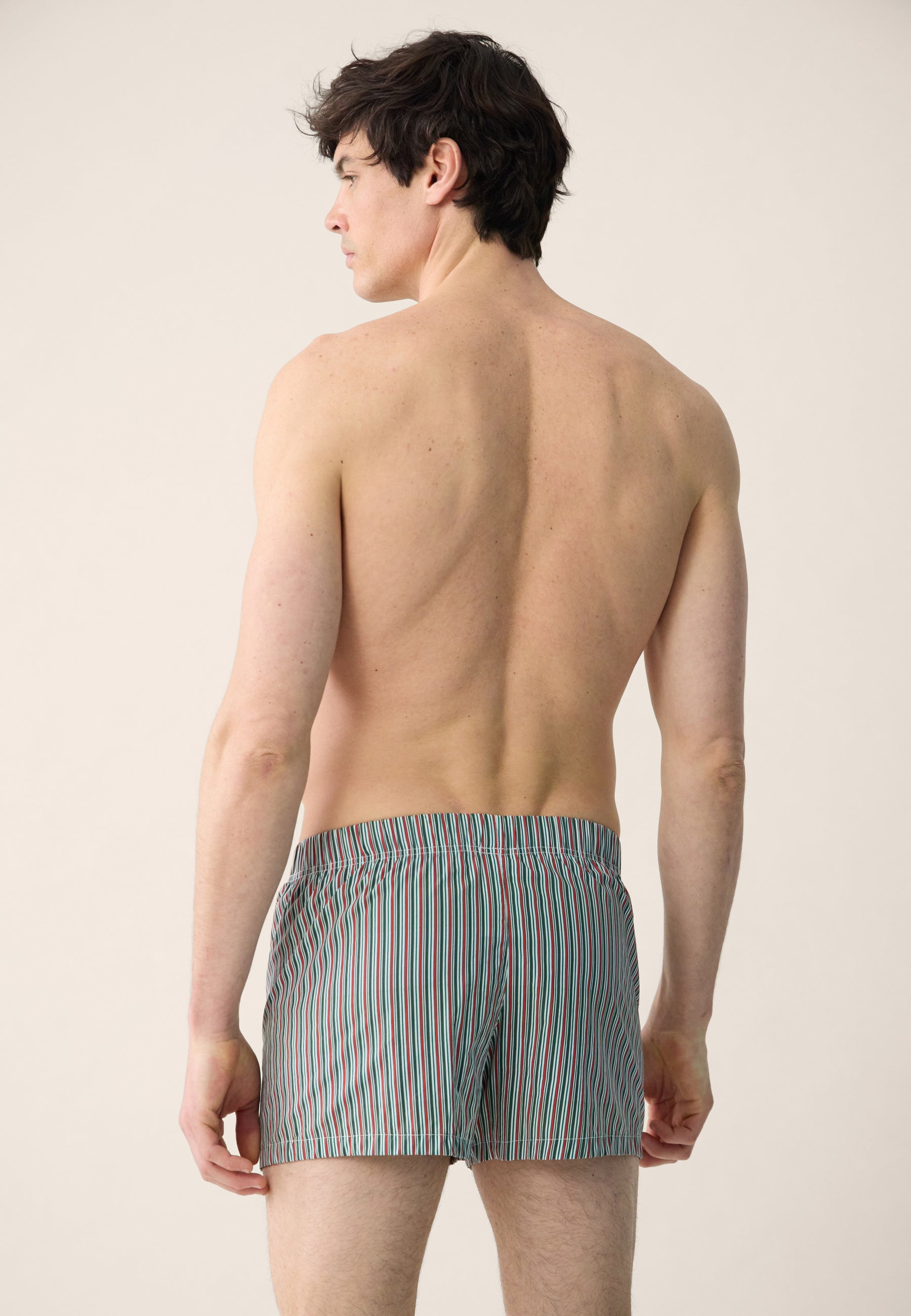 Green striped cotton mattress underpants - Jacques Rayures Matelas Vert