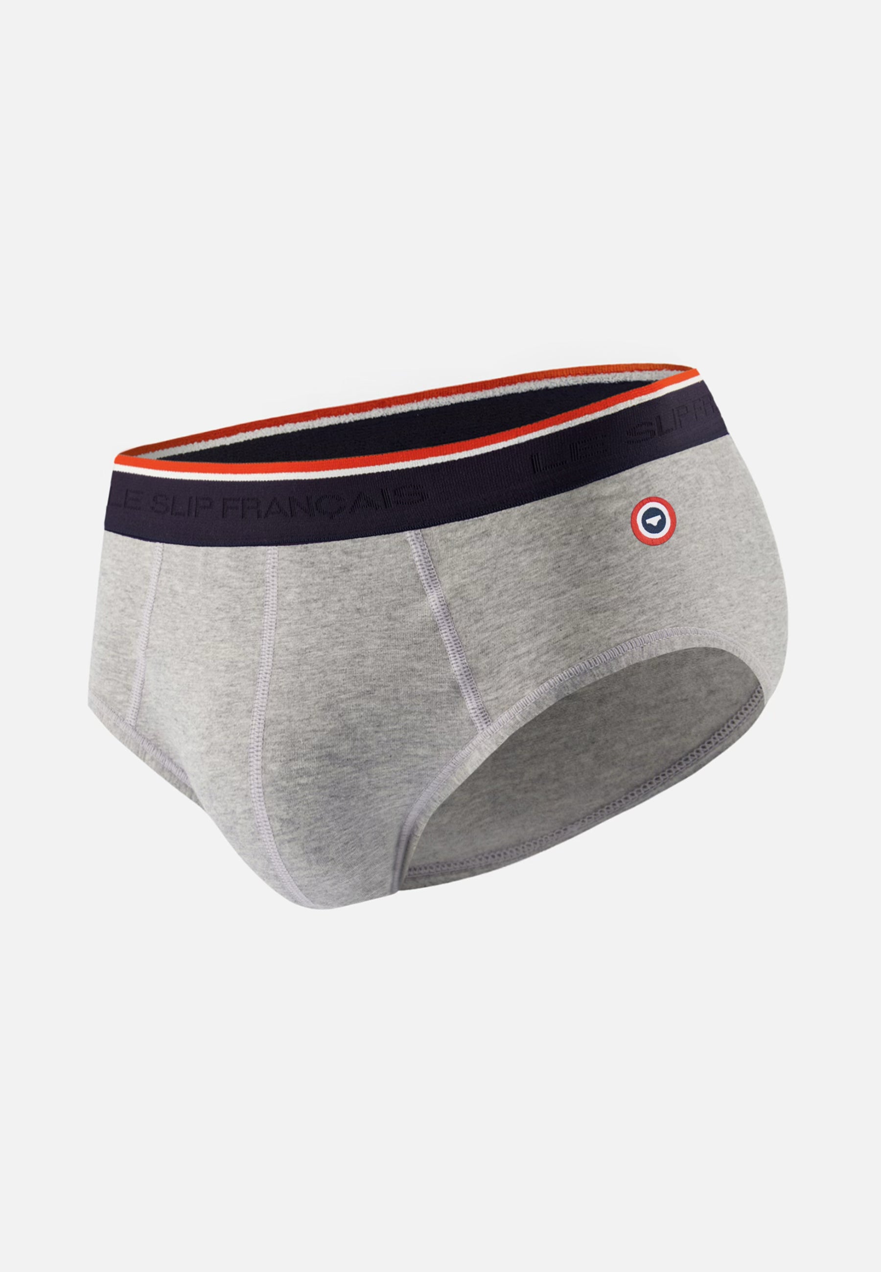 Slip gris en coton avec cocarde - Terrible Gris Chine