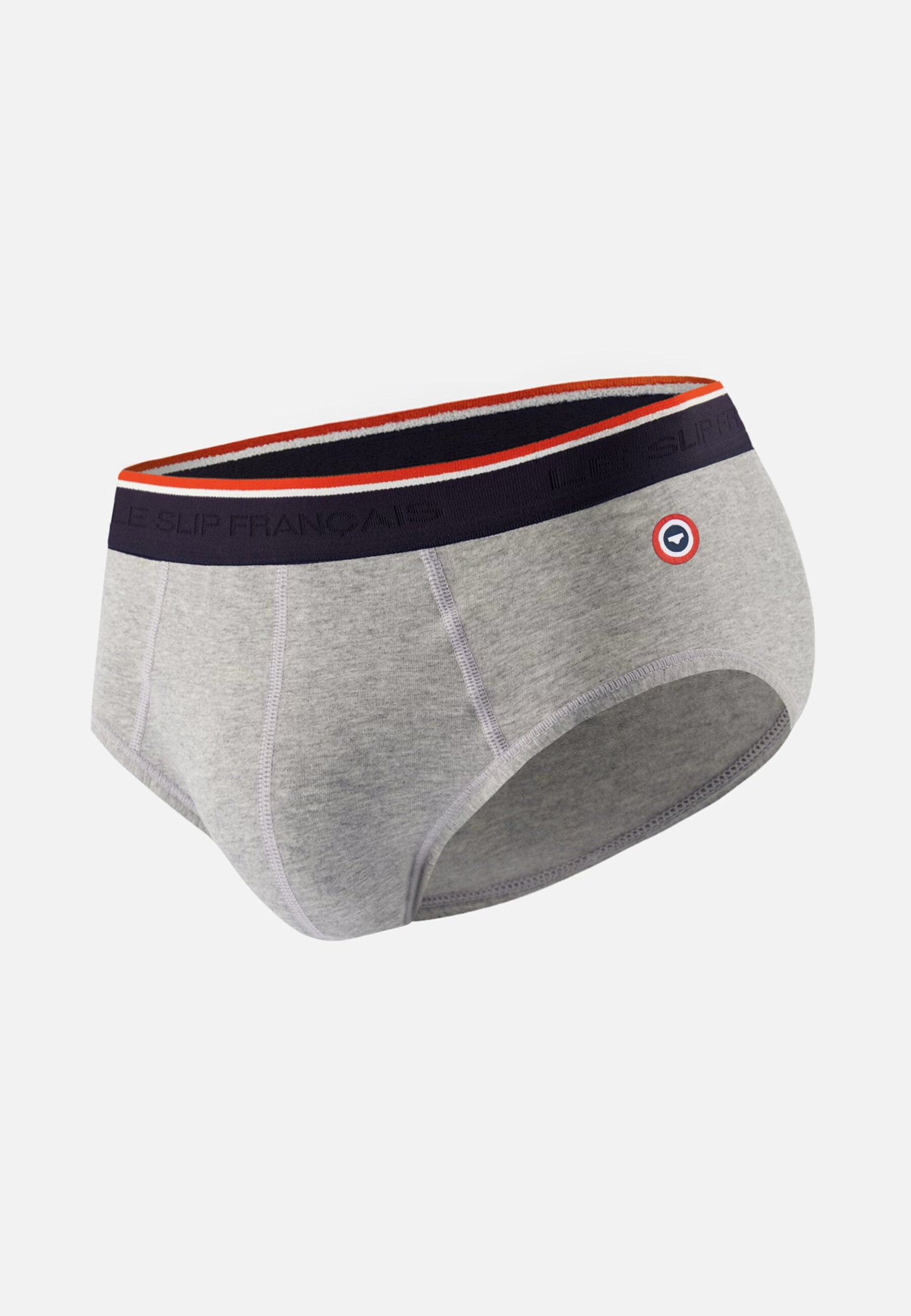 Slip gris en coton avec cocarde - Terrible Gris Chine