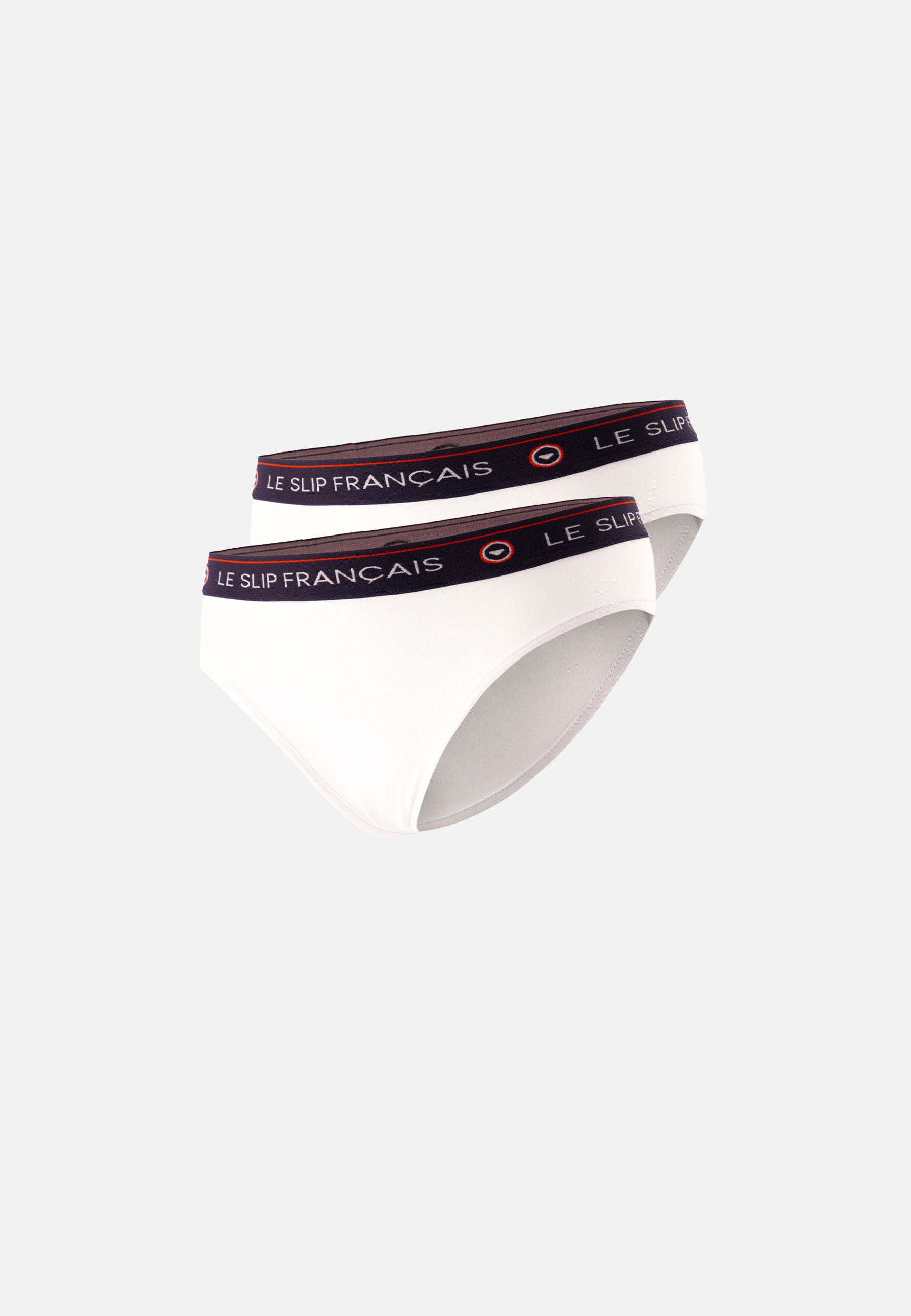 Pack of 2 white cotton panties - White Laughing Panties Duo