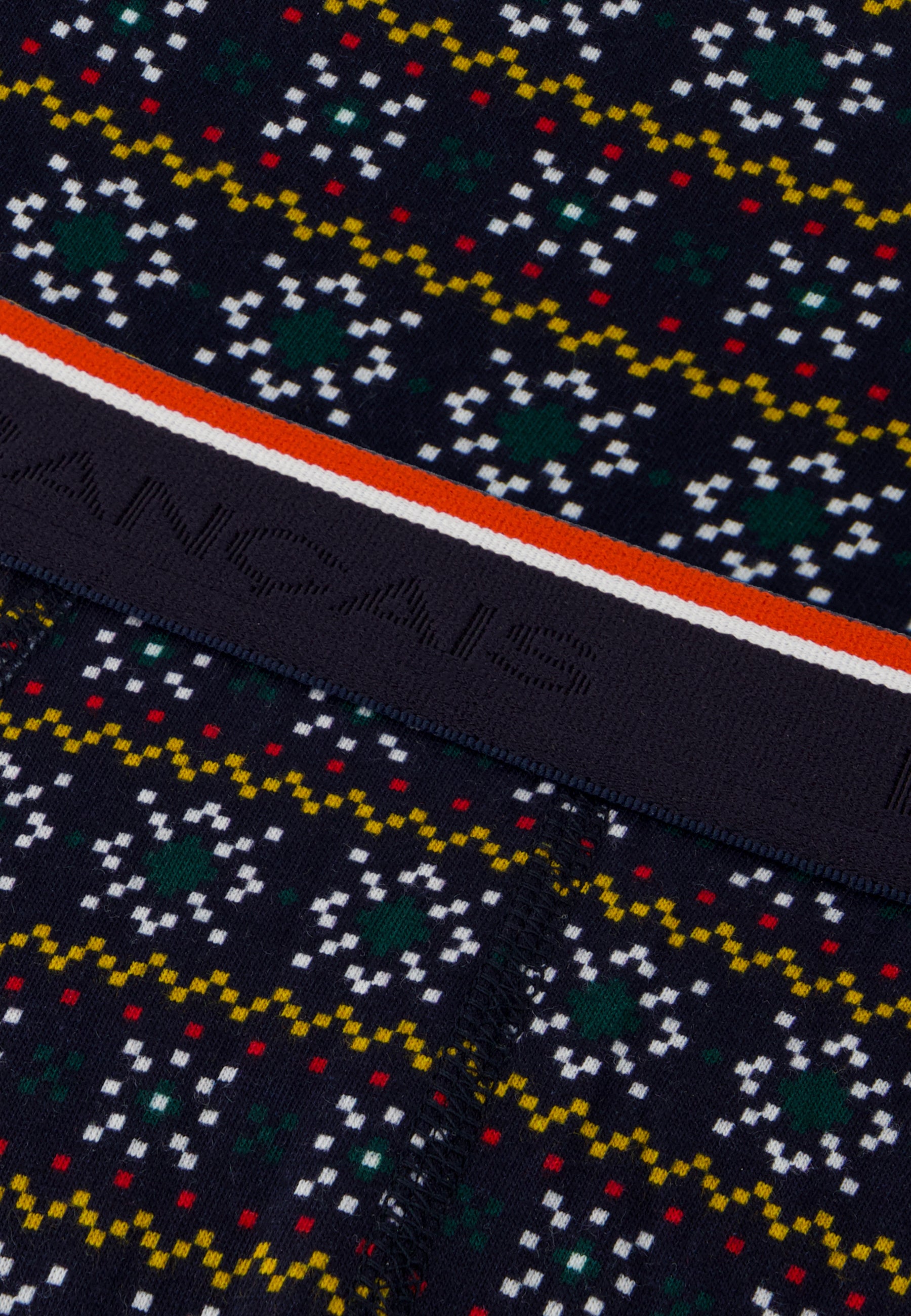 Fir green snowflake print cotton briefs - Terrible Fir Green Snowflake