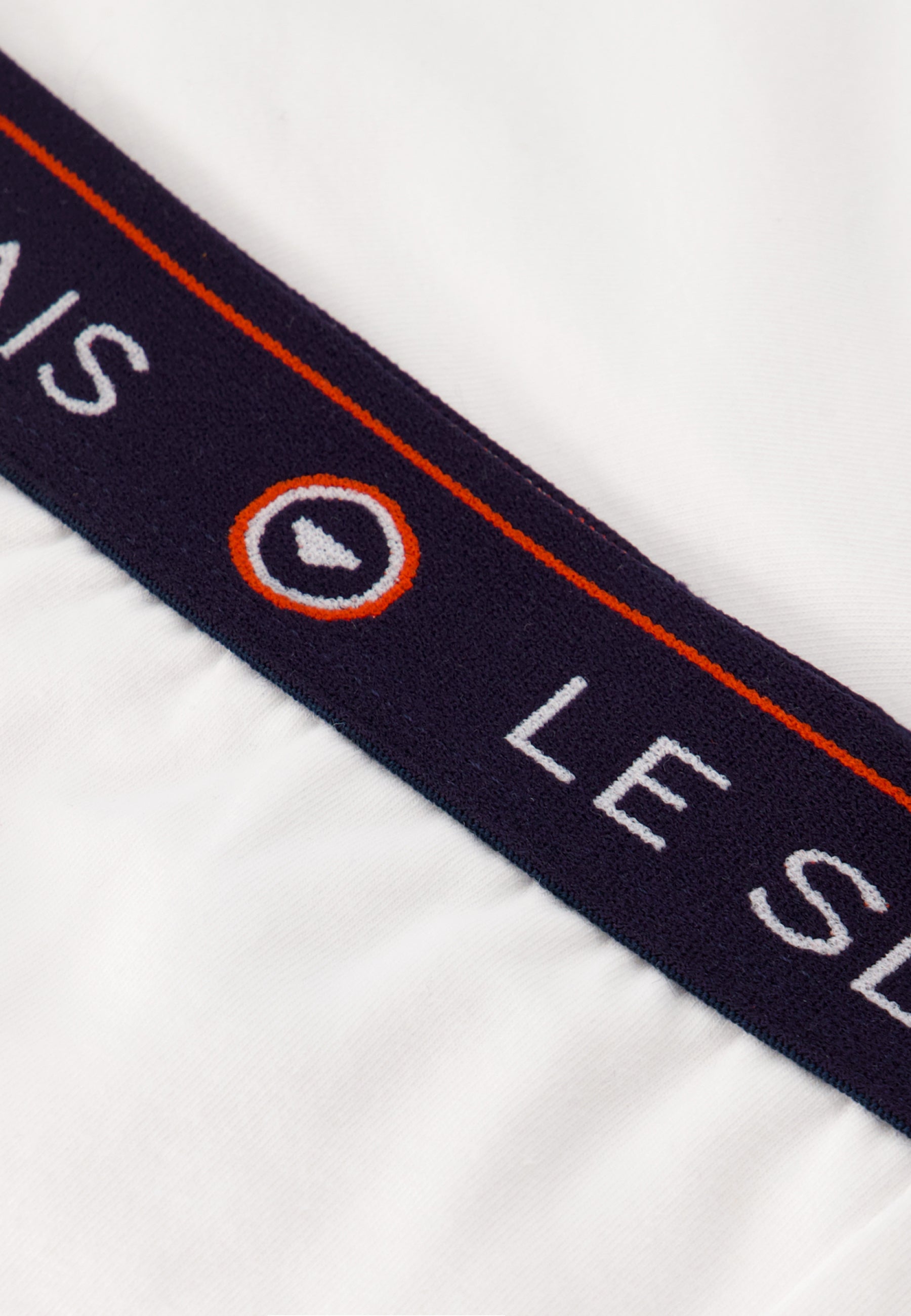 Boxer blanc en coton - Redoutable Blanc Brodé En Ballotage