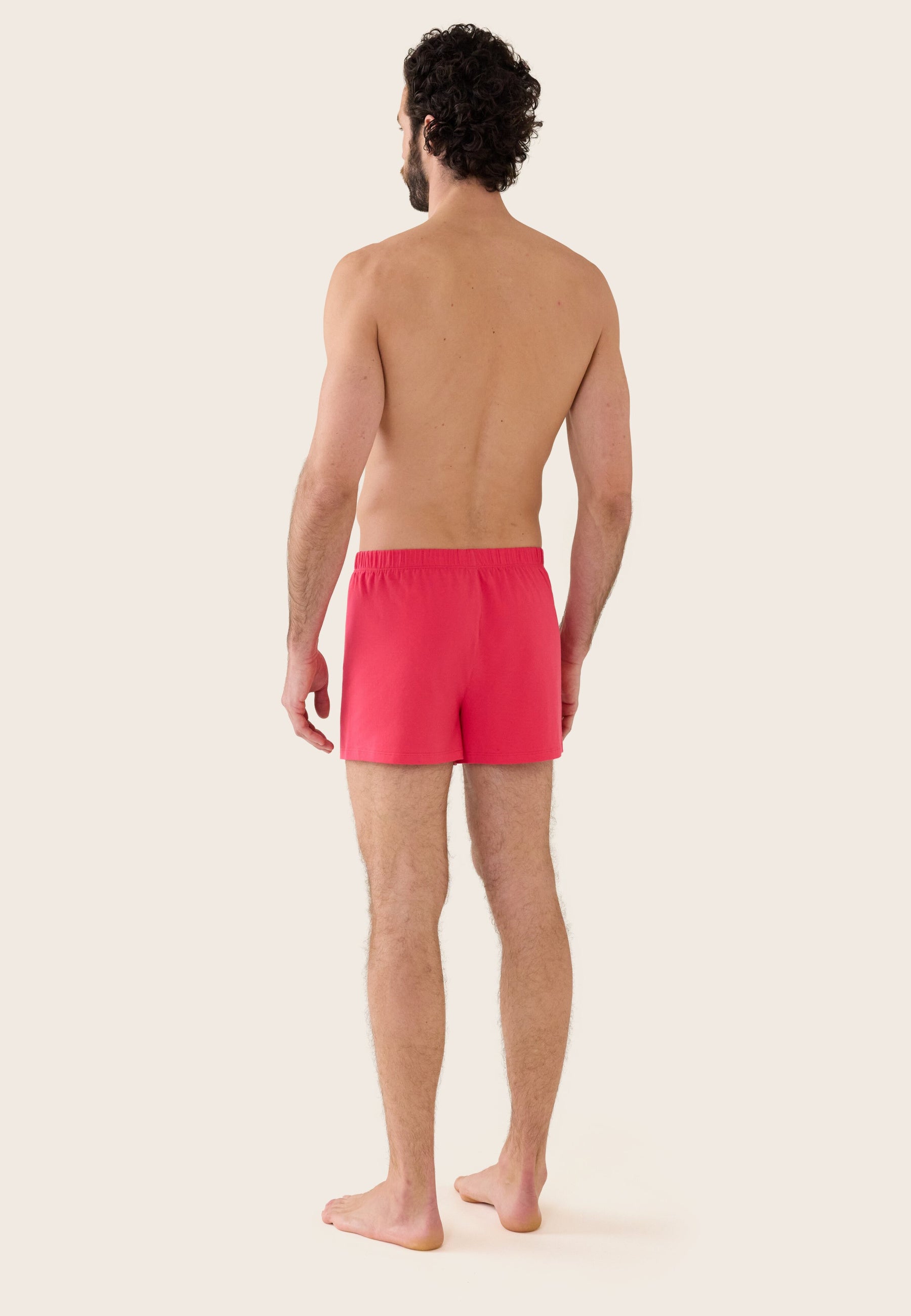 Caleçon rose en jersey de coton - Fredo Rose Cerise