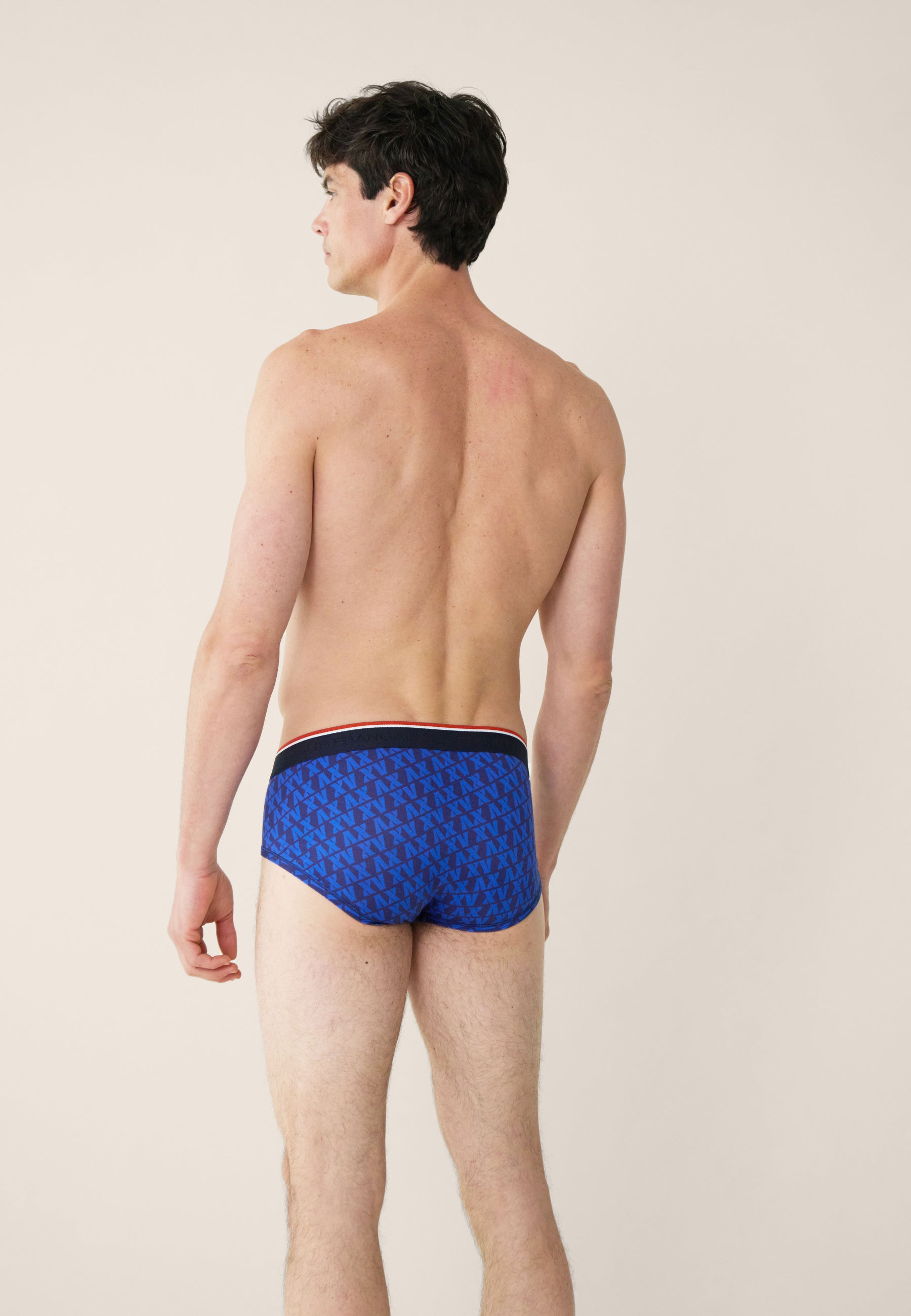 Pack of 2 cotton briefs - XV De France Navy Briefs