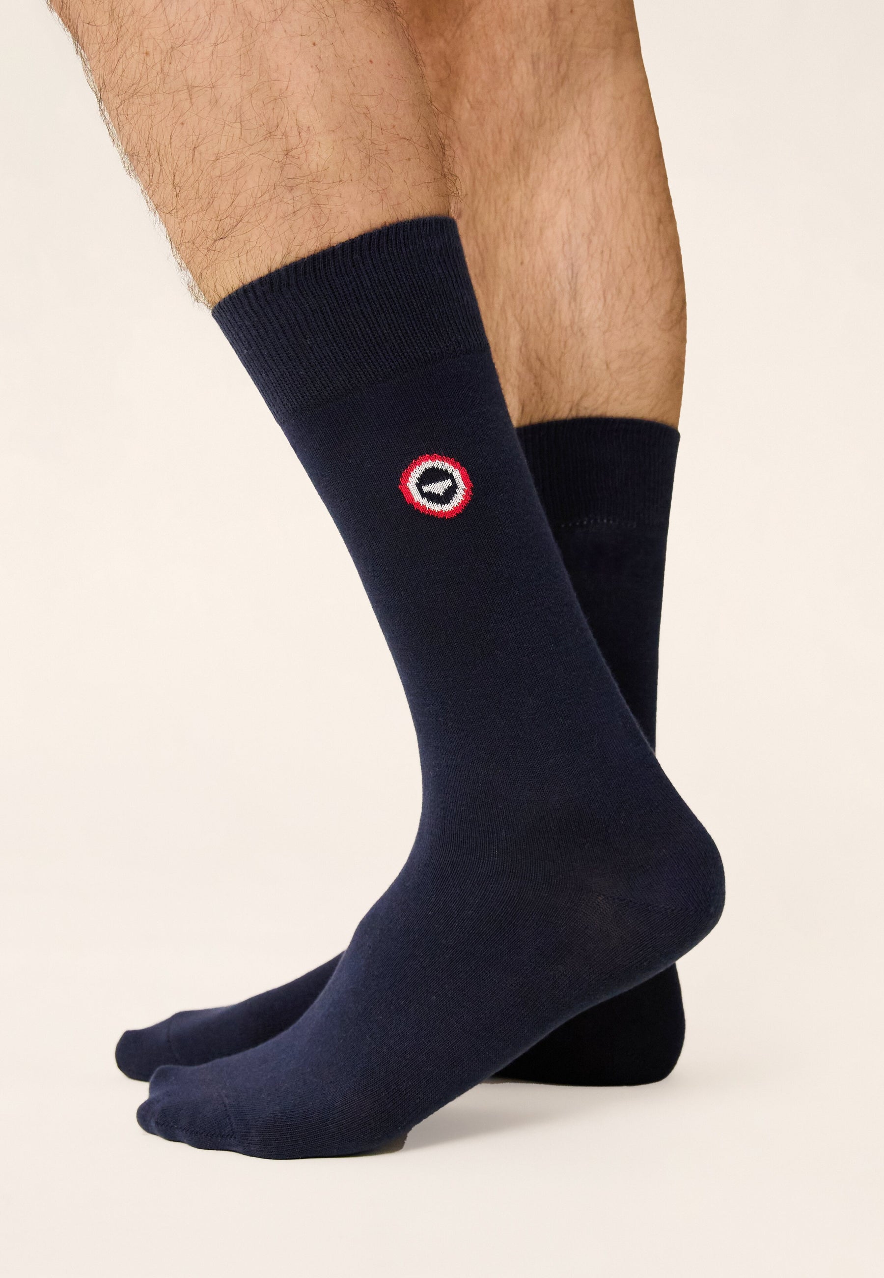 Chaussettes mi-hautes en coton - Lucas Marine