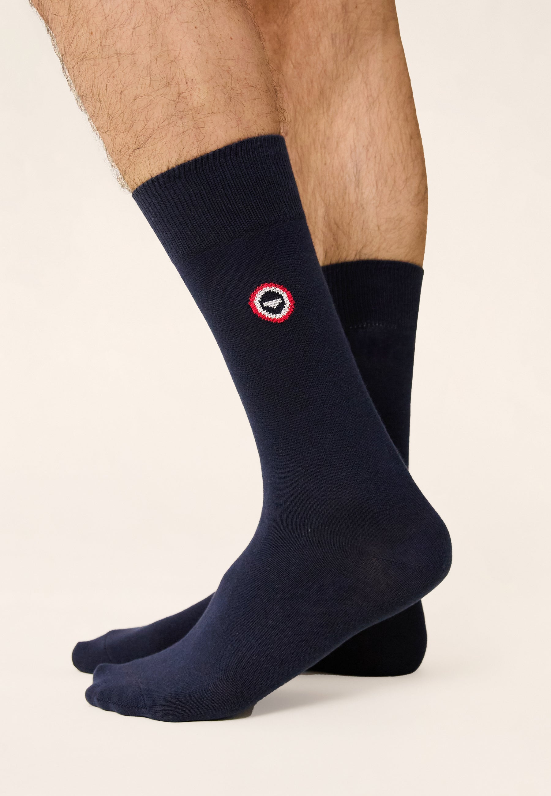 Chaussettes mi-hautes en coton - Lucas Marine