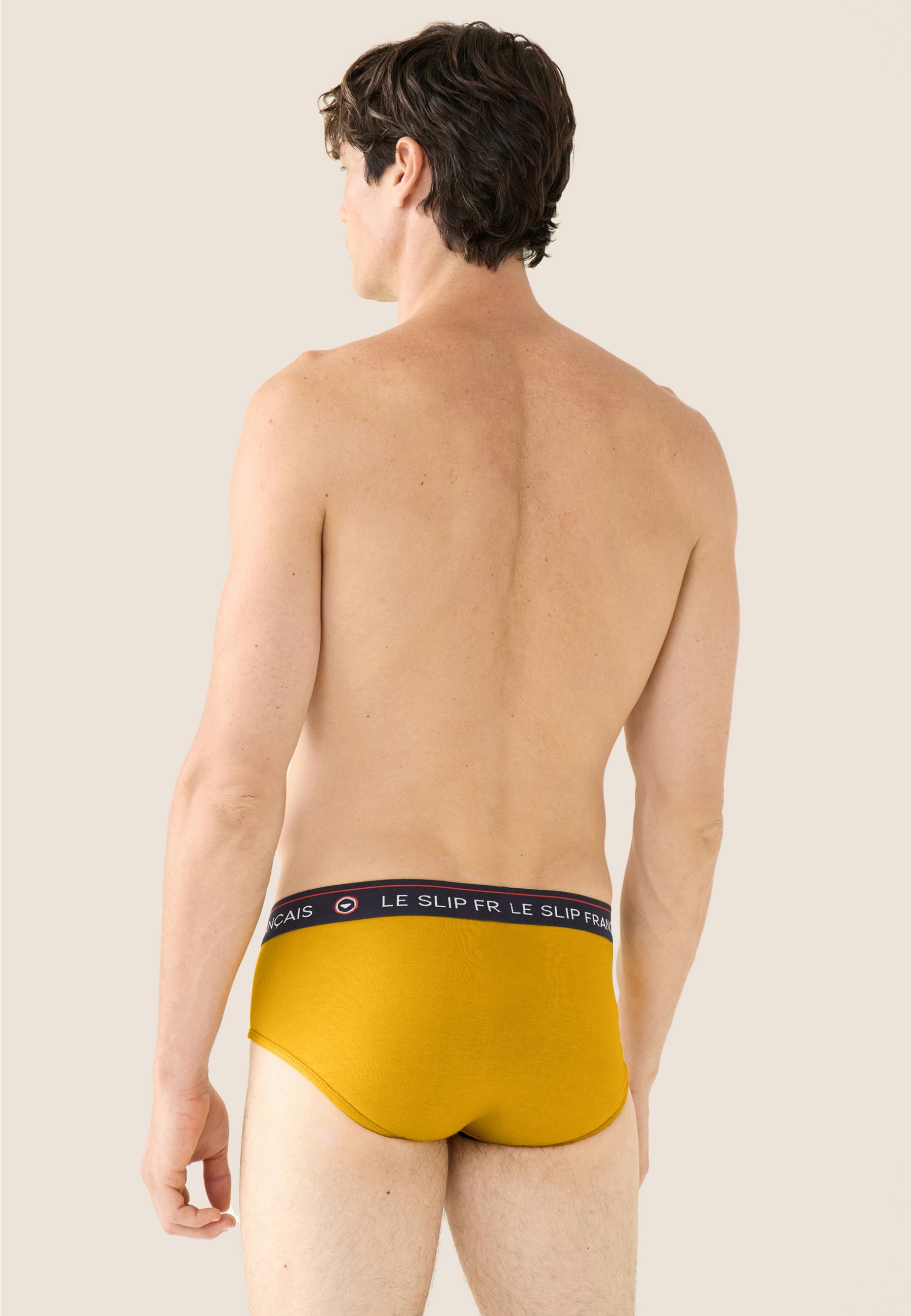 Mustard cotton briefs - Intrepid Mustard