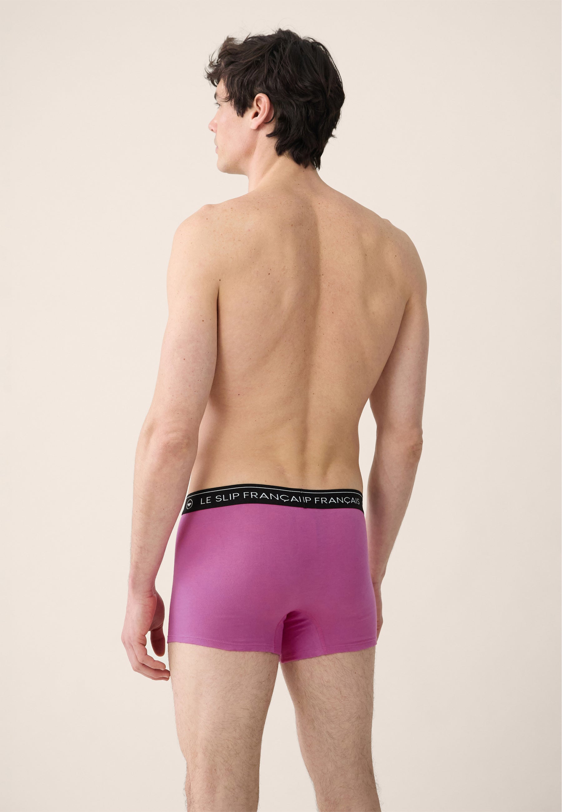 Fuchsia pink cotton boxer shorts - Redoutable Fuchsia