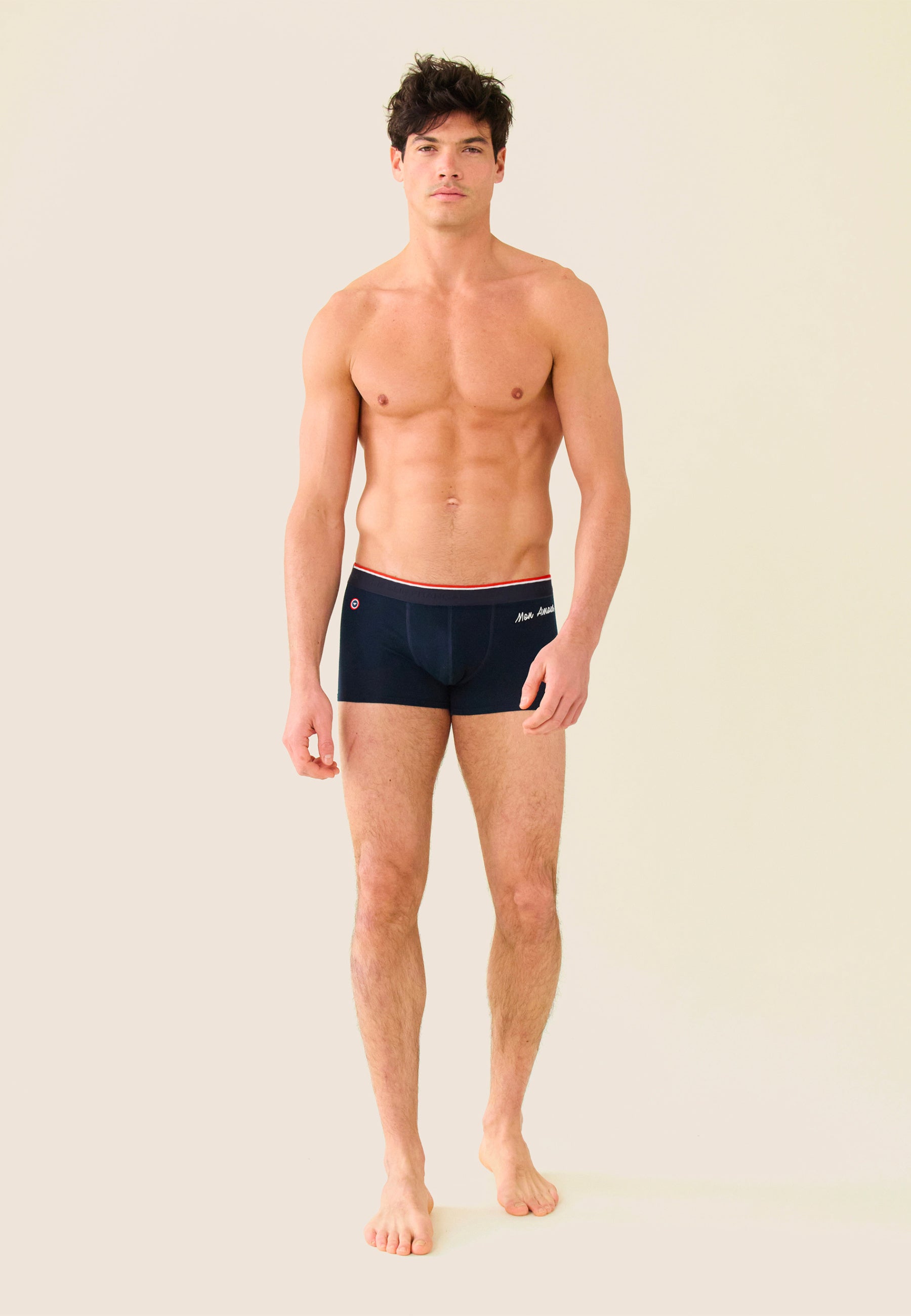 Boxer bleu marine en coton - Marius Bleu Amour