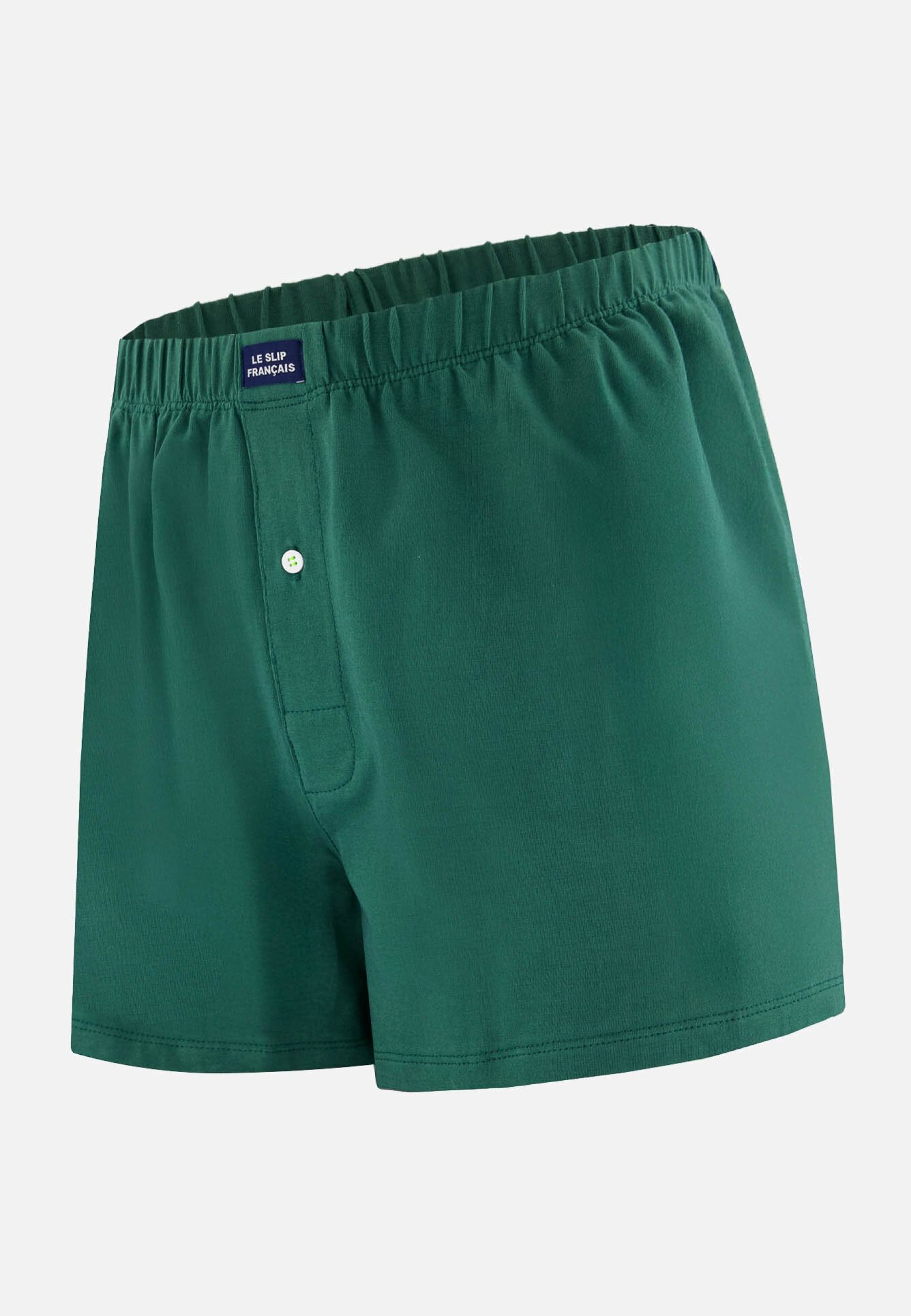 Caleçon vert en jersey de coton - Fredo Vert Forêt