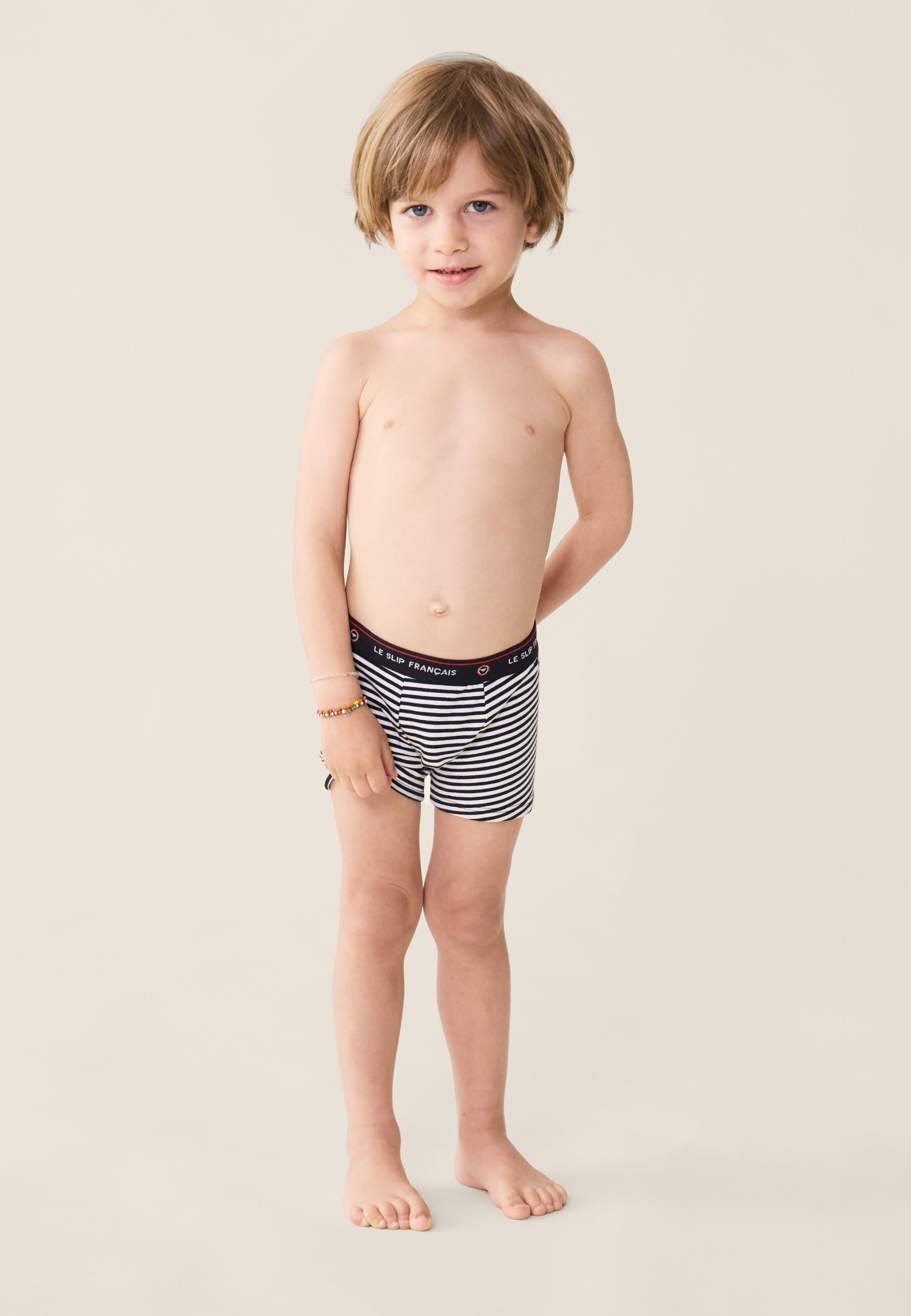 Children's striped cotton boxer shorts - Petit Joseph Mariniere